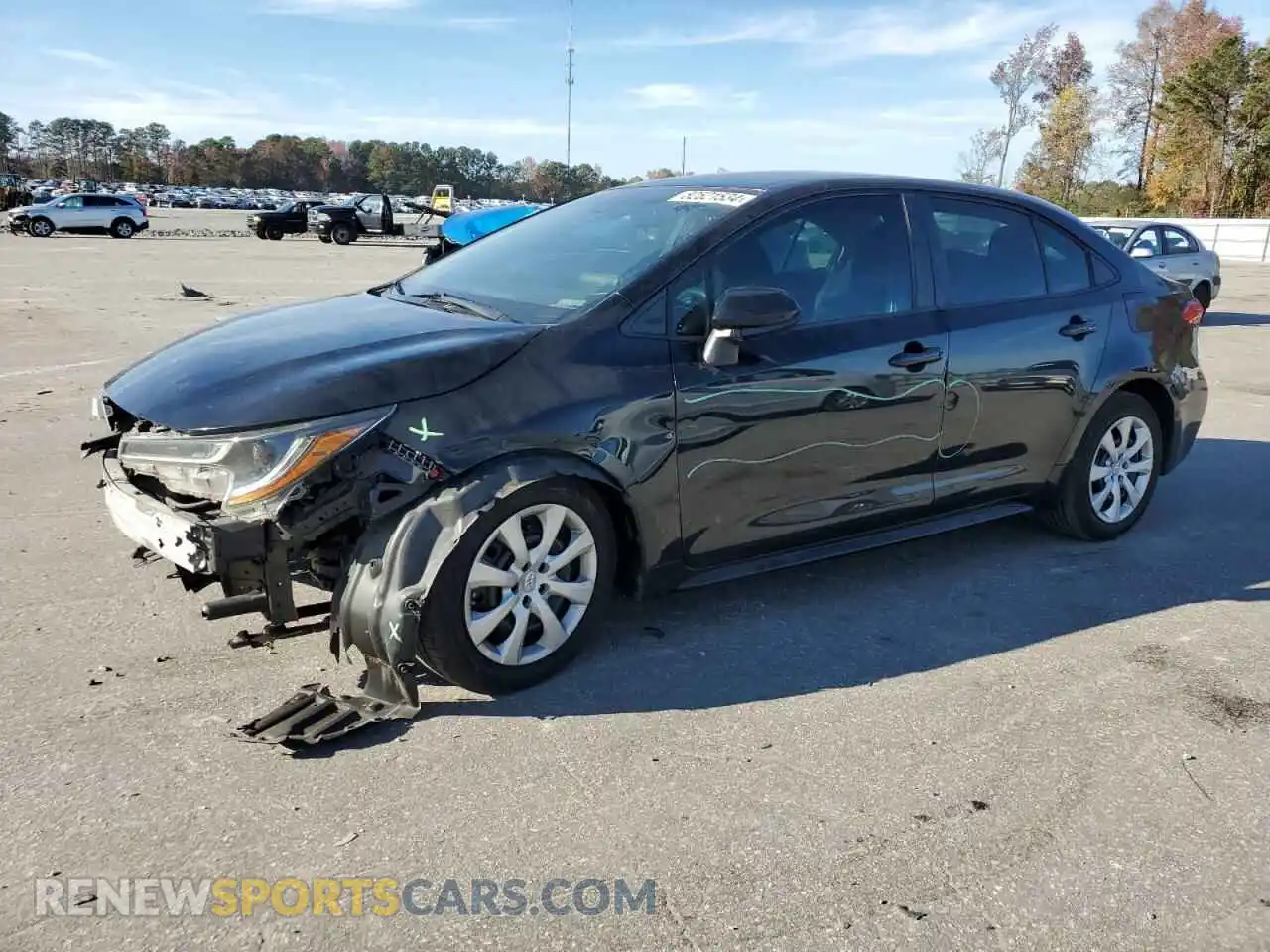 1 Photograph of a damaged car 5YFEPRAE2LP036265 TOYOTA COROLLA 2020