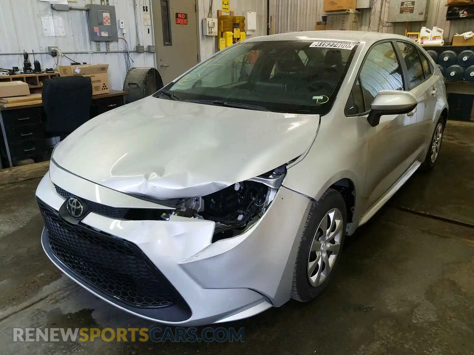 2 Photograph of a damaged car 5YFEPRAE2LP040722 TOYOTA COROLLA 2020