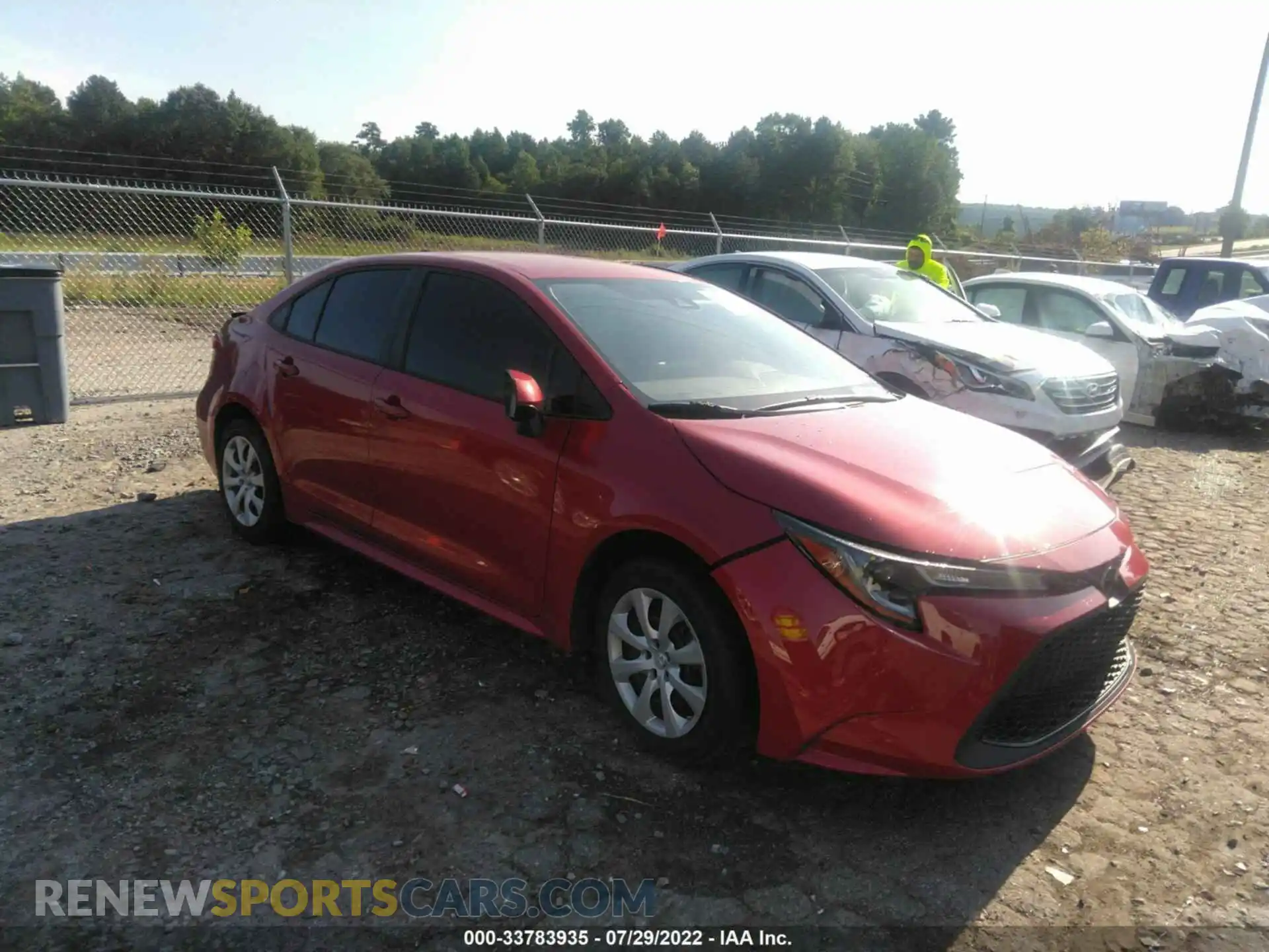 1 Photograph of a damaged car 5YFEPRAE2LP052305 TOYOTA COROLLA 2020