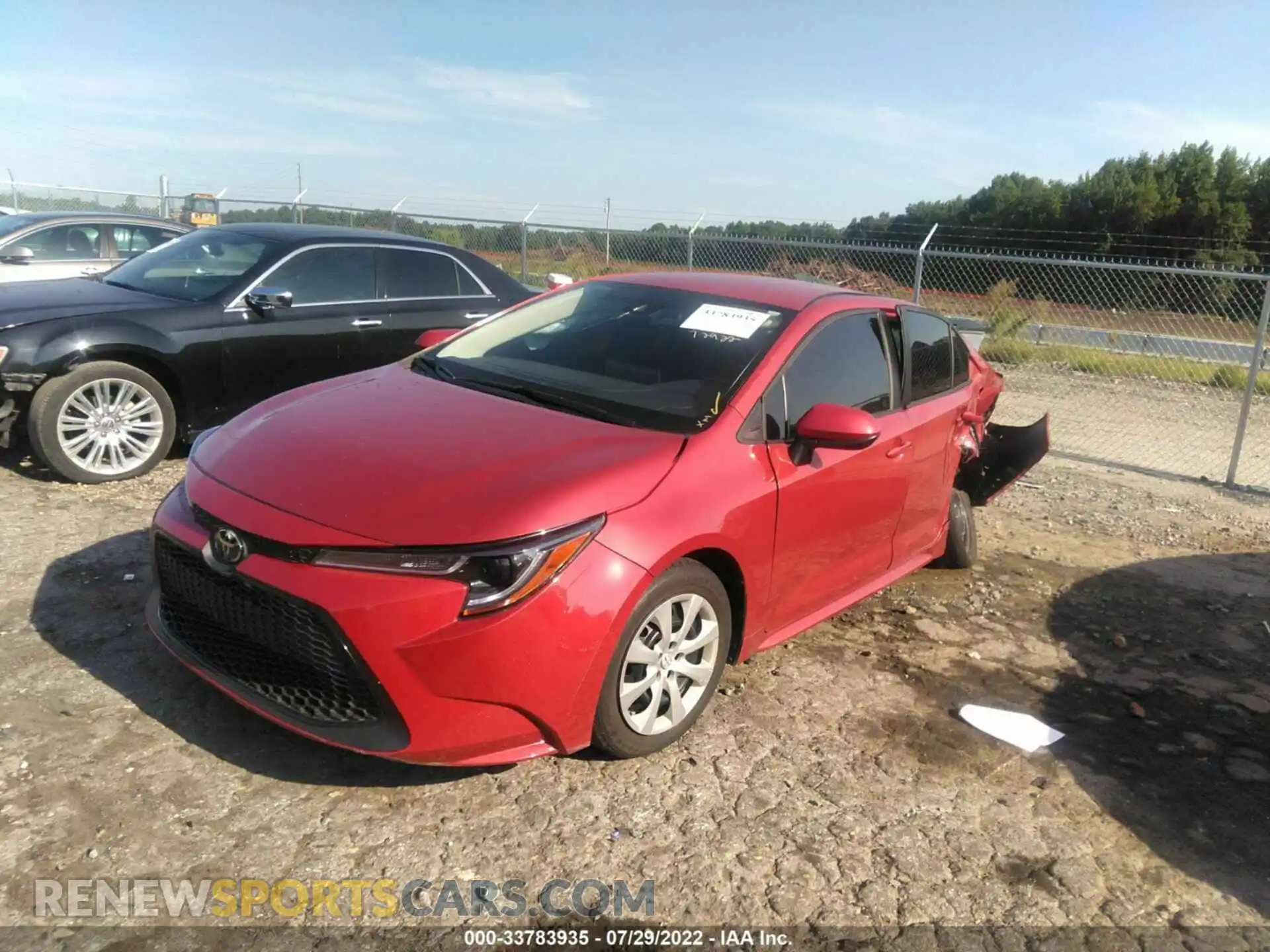 2 Photograph of a damaged car 5YFEPRAE2LP052305 TOYOTA COROLLA 2020