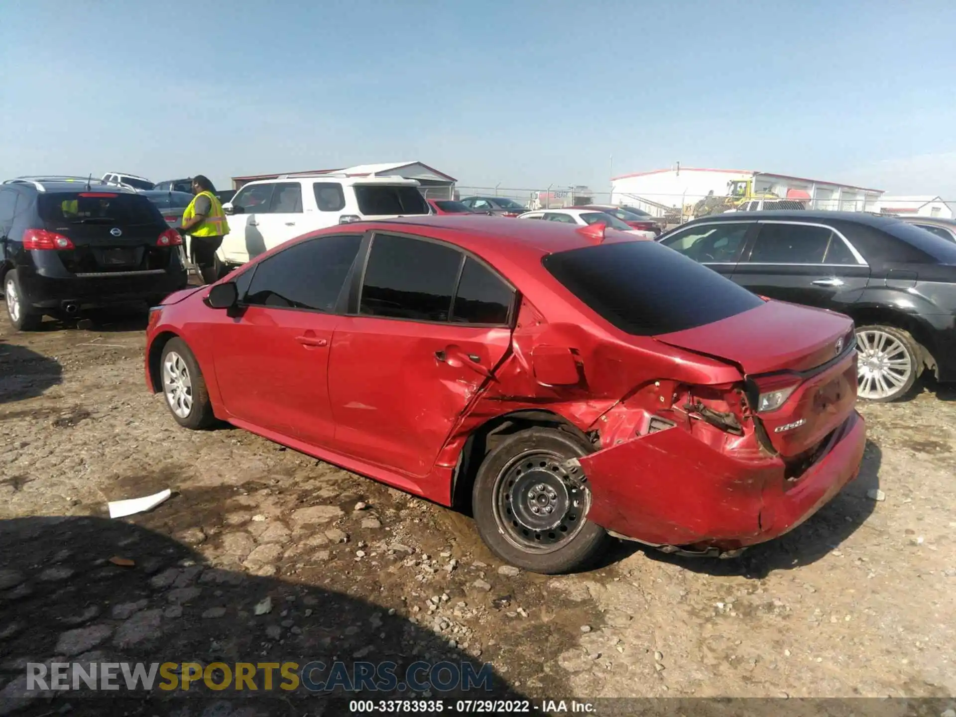 3 Photograph of a damaged car 5YFEPRAE2LP052305 TOYOTA COROLLA 2020
