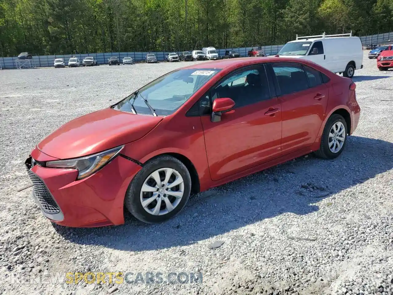 1 Photograph of a damaged car 5YFEPRAE2LP054328 TOYOTA COROLLA 2020