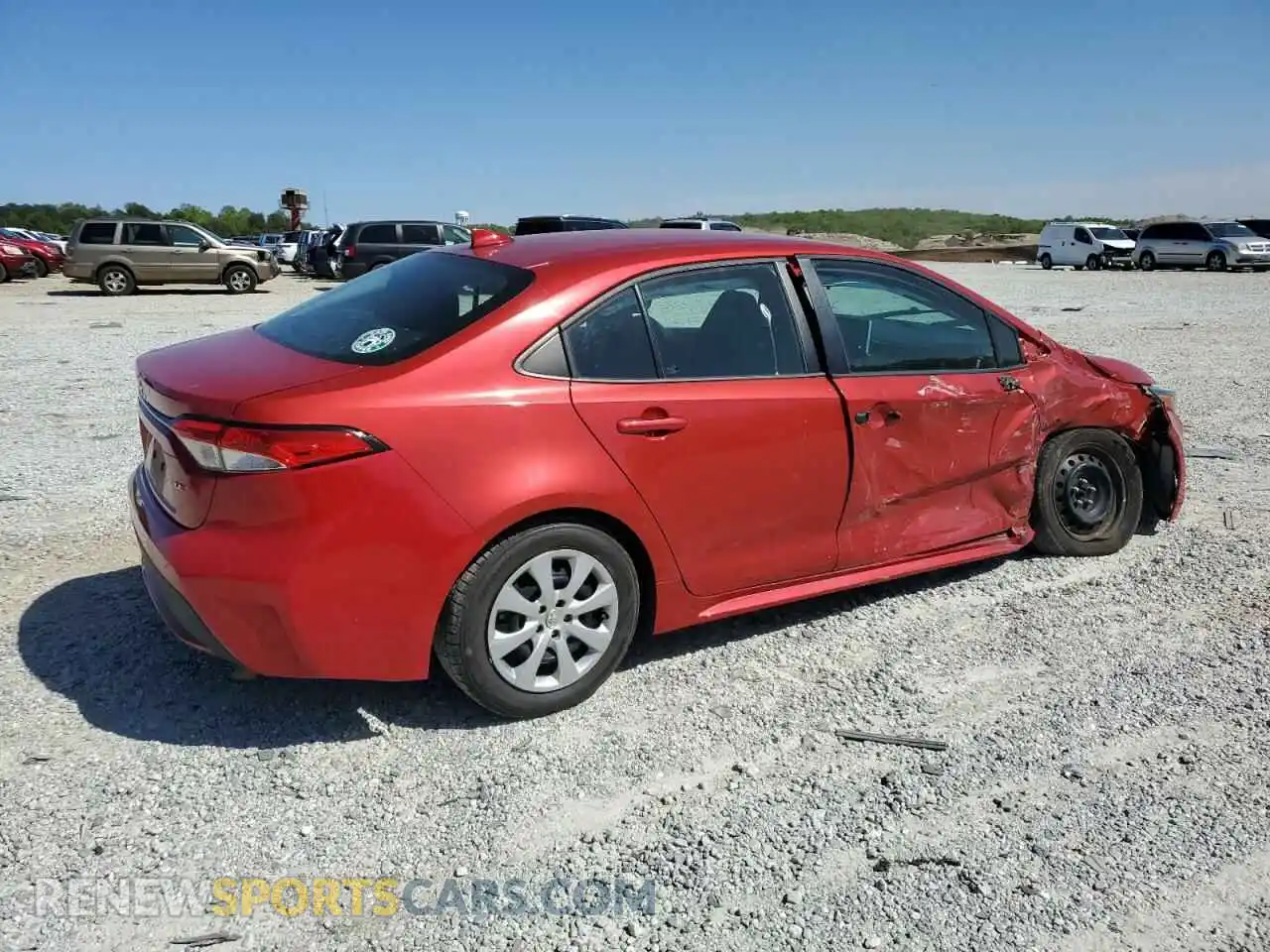 3 Photograph of a damaged car 5YFEPRAE2LP054328 TOYOTA COROLLA 2020