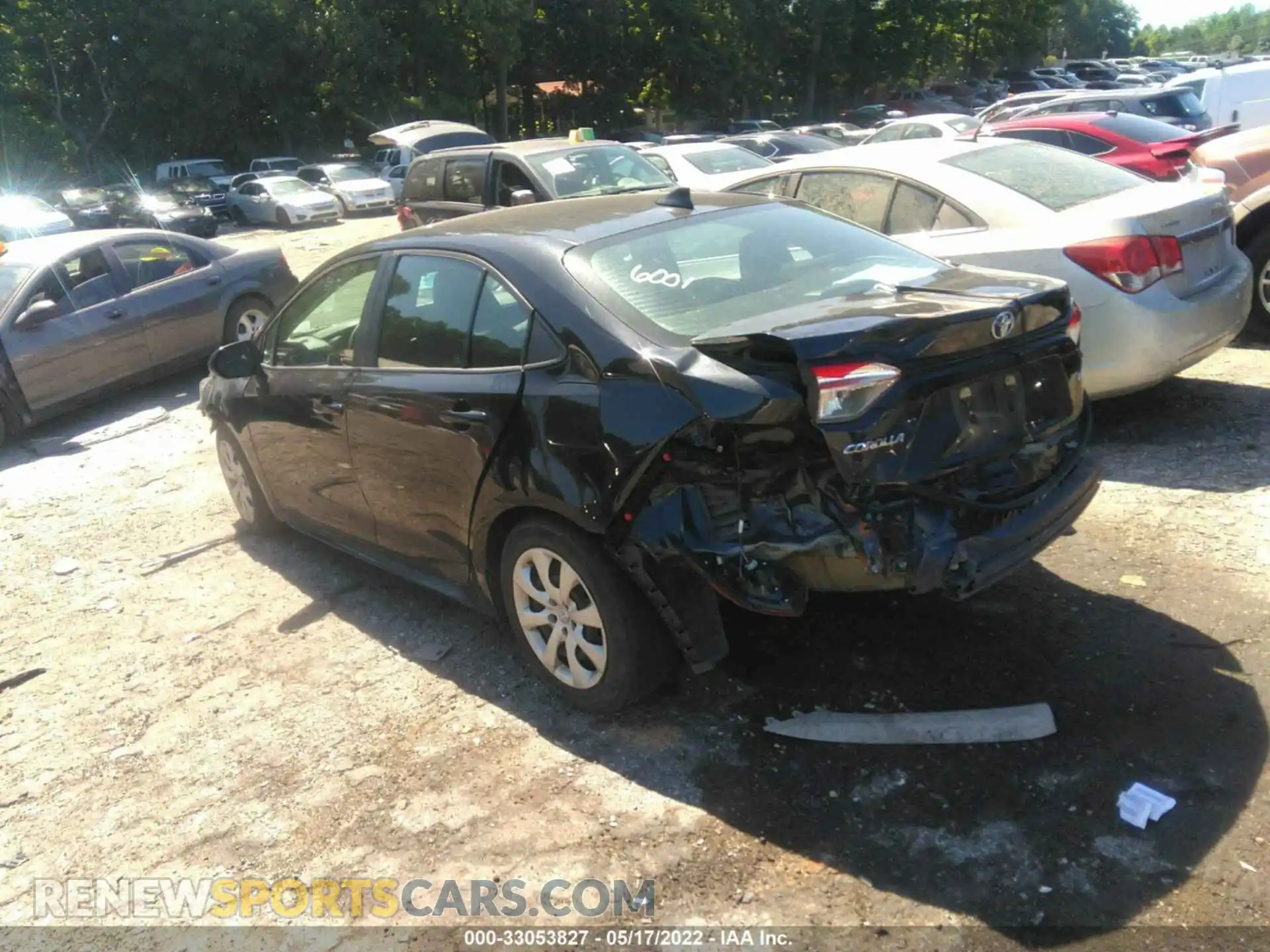 3 fotografías del automóvil dañado 5YFEPRAE2LP056001 TOYOTA COROLLA 2020