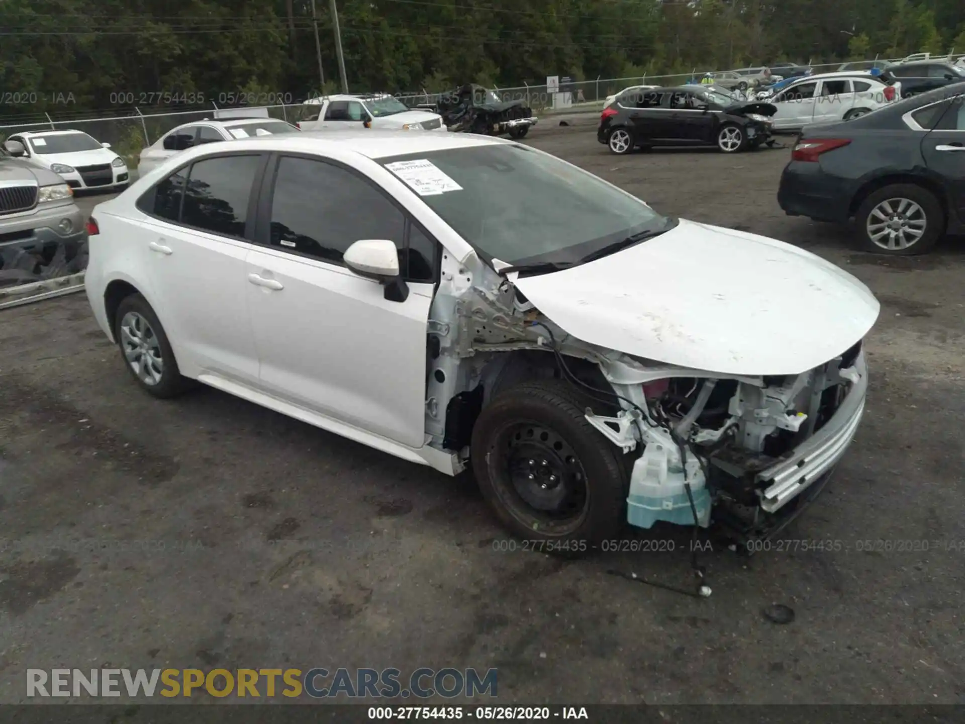 1 Photograph of a damaged car 5YFEPRAE2LP056015 TOYOTA COROLLA 2020