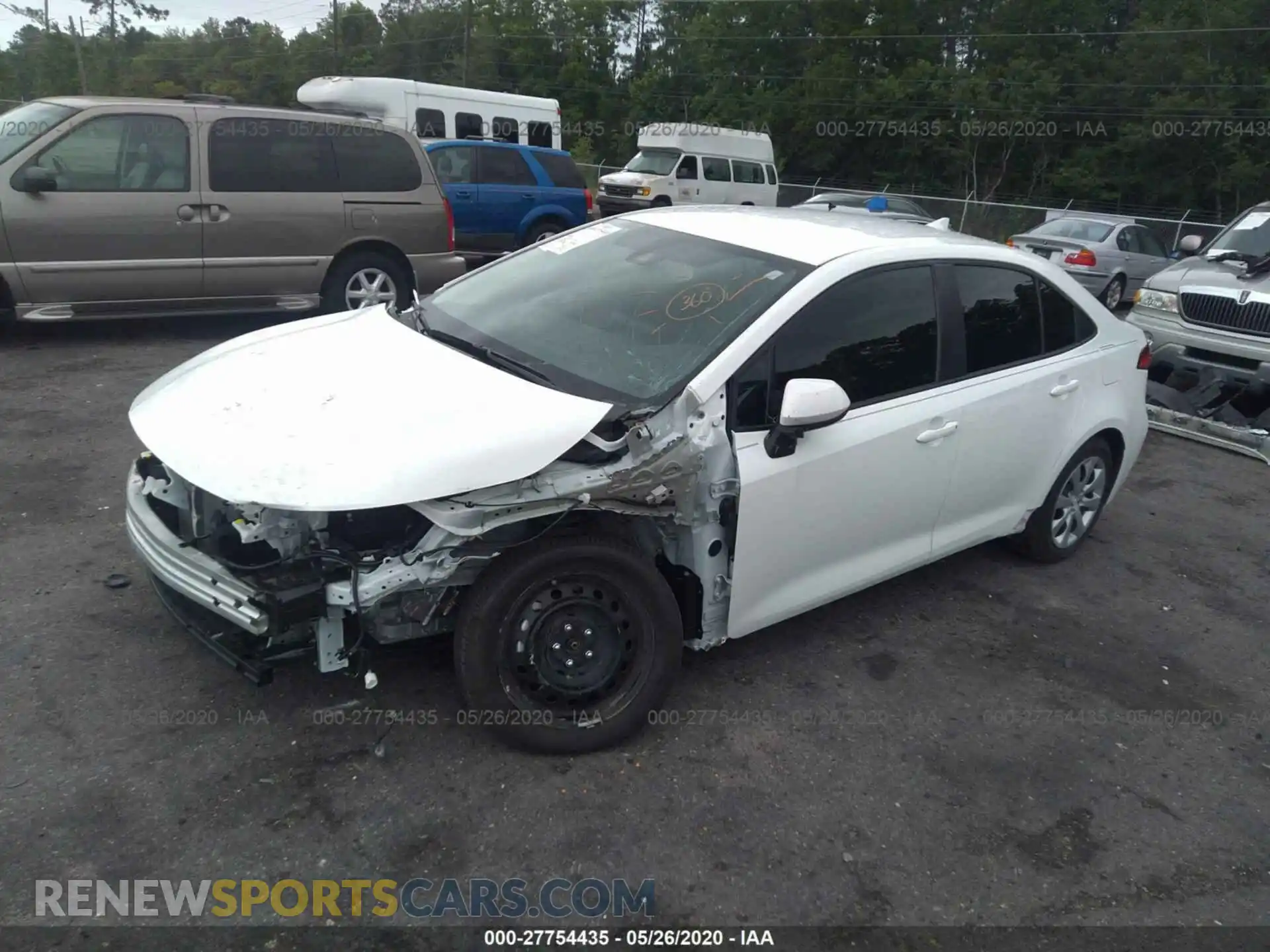2 Photograph of a damaged car 5YFEPRAE2LP056015 TOYOTA COROLLA 2020