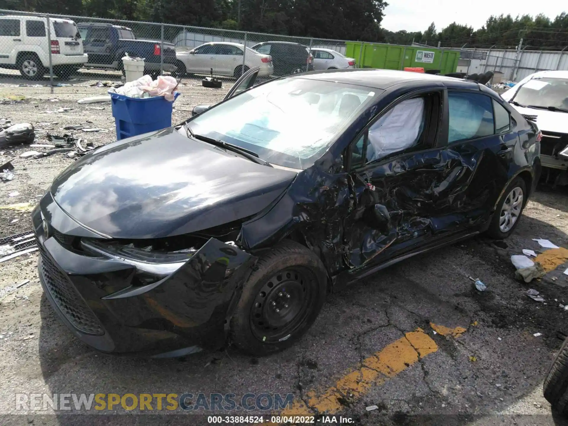 2 Photograph of a damaged car 5YFEPRAE2LP057696 TOYOTA COROLLA 2020