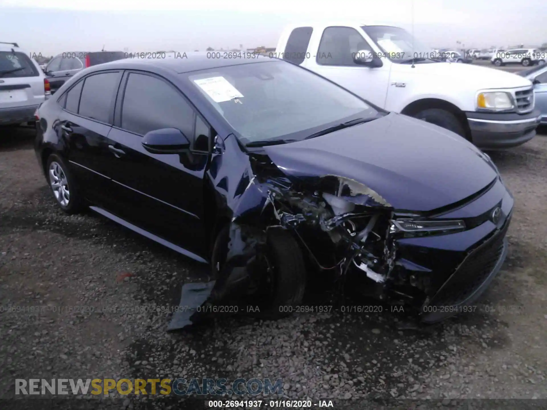 1 Photograph of a damaged car 5YFEPRAE2LP059741 TOYOTA COROLLA 2020