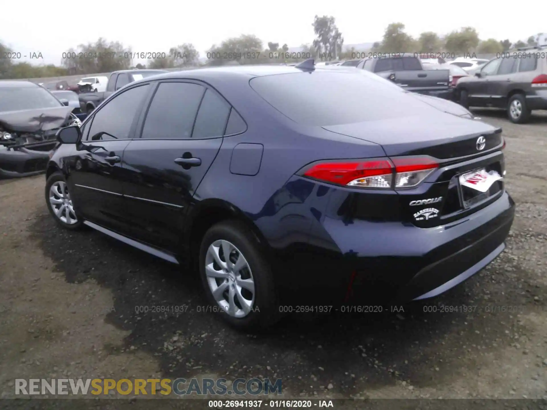 3 Photograph of a damaged car 5YFEPRAE2LP059741 TOYOTA COROLLA 2020