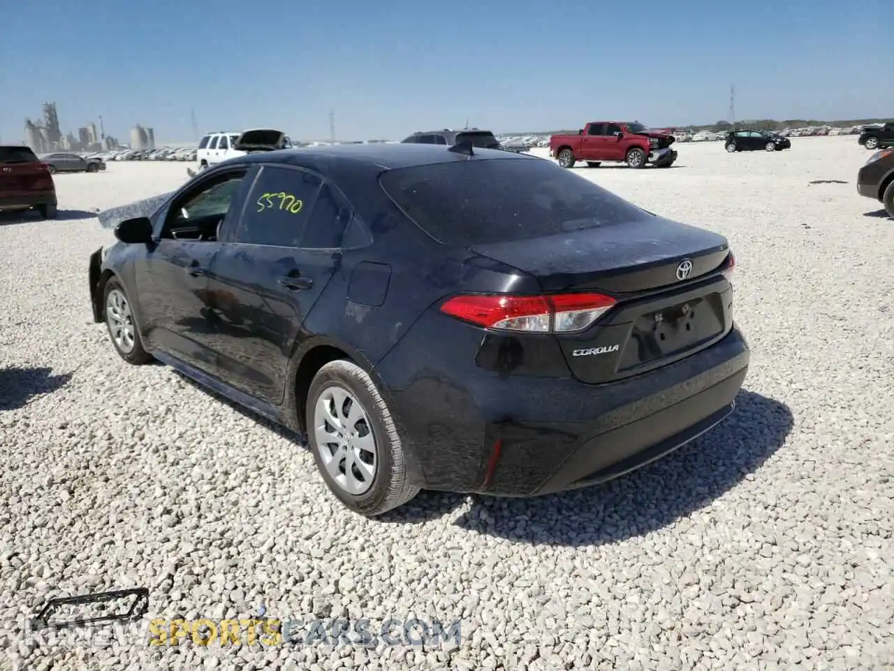 3 fotografías del automóvil dañado 5YFEPRAE2LP065944 TOYOTA COROLLA 2020