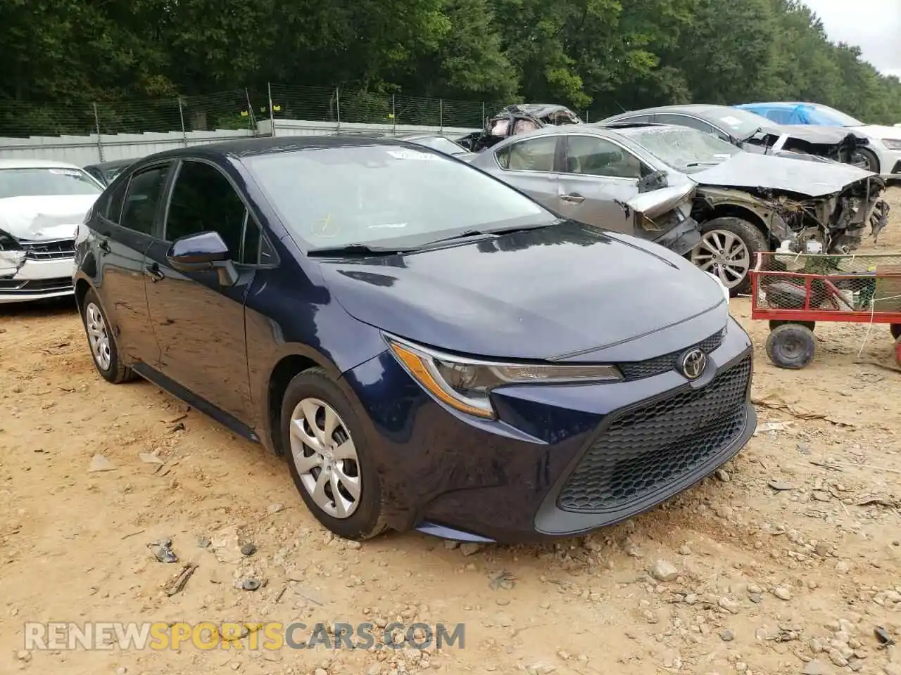 1 Photograph of a damaged car 5YFEPRAE2LP066446 TOYOTA COROLLA 2020