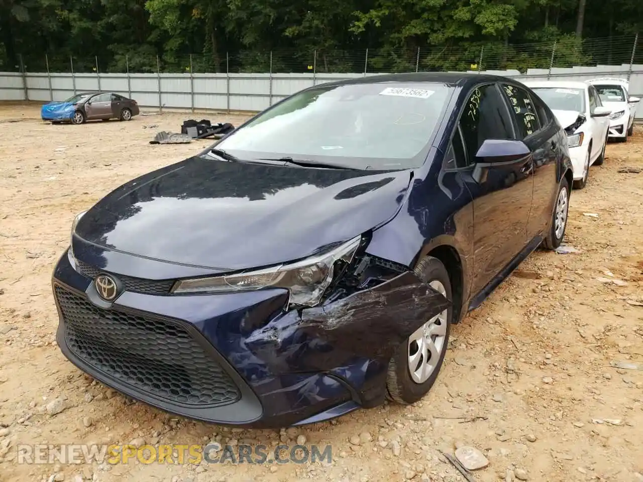 2 Photograph of a damaged car 5YFEPRAE2LP066446 TOYOTA COROLLA 2020