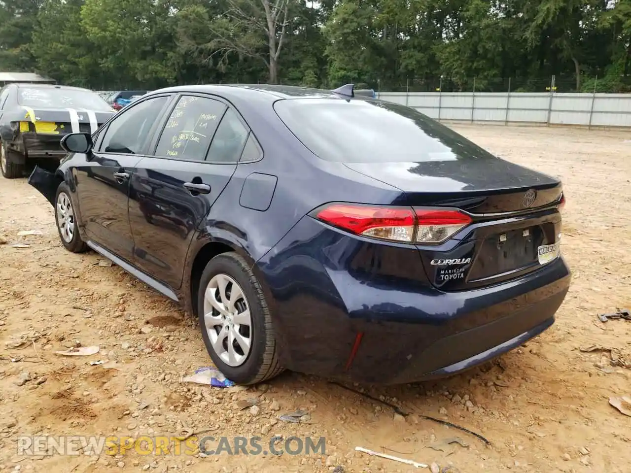 3 Photograph of a damaged car 5YFEPRAE2LP066446 TOYOTA COROLLA 2020