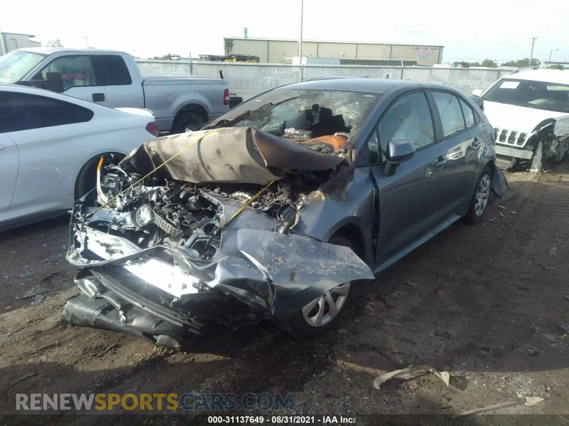2 Photograph of a damaged car 5YFEPRAE2LP069377 TOYOTA COROLLA 2020