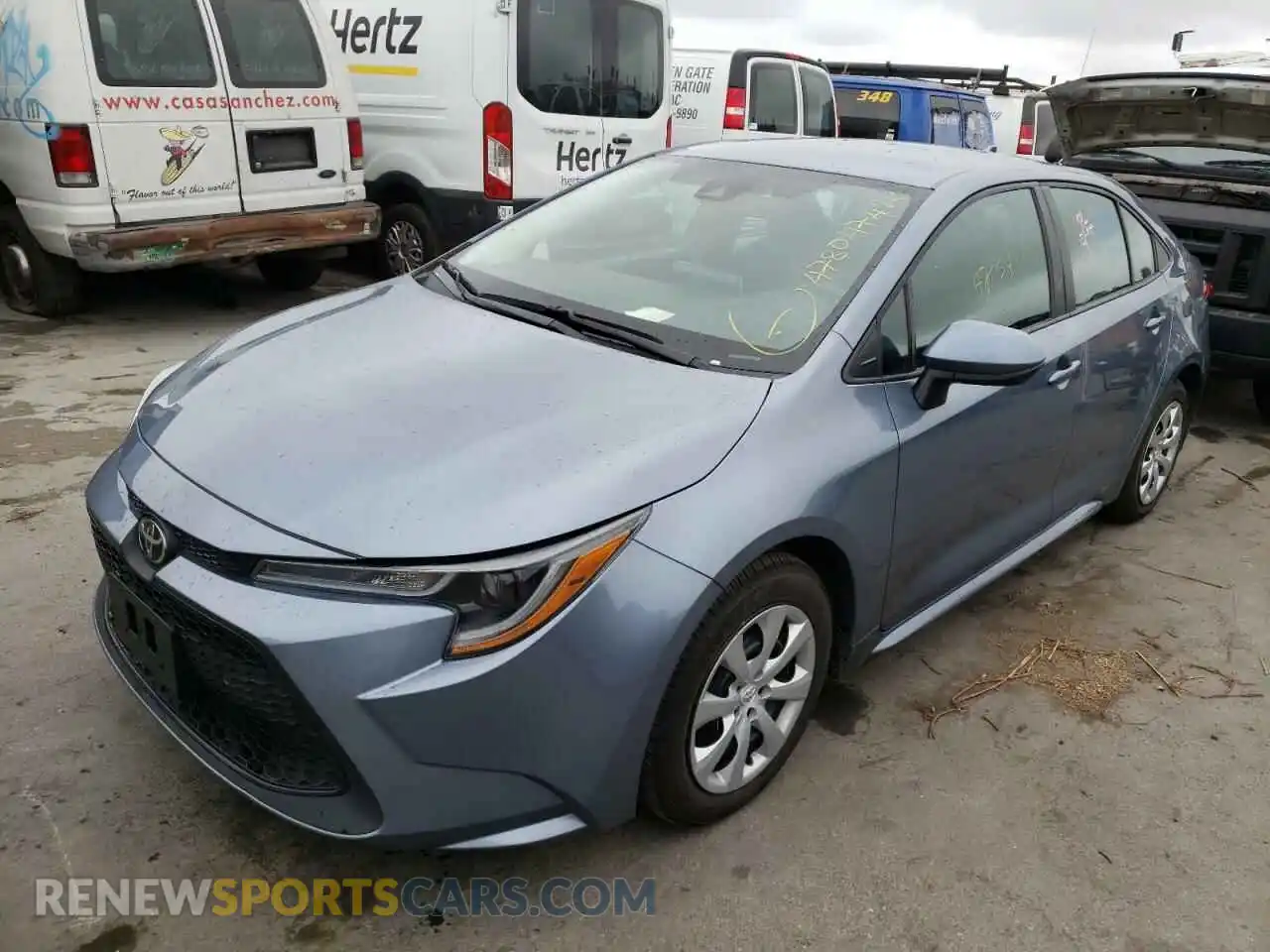 2 Photograph of a damaged car 5YFEPRAE2LP073283 TOYOTA COROLLA 2020