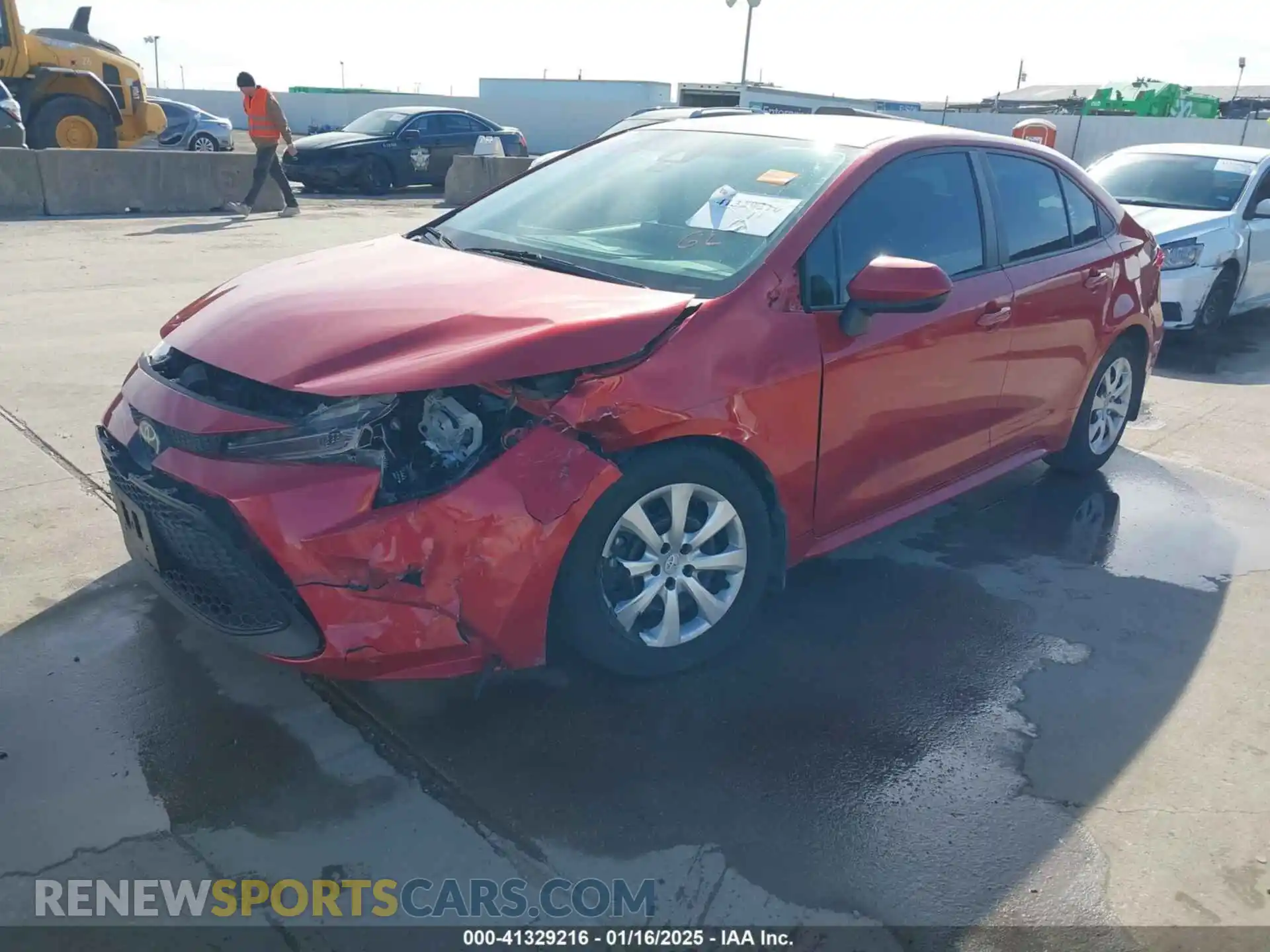 2 Photograph of a damaged car 5YFEPRAE2LP075082 TOYOTA COROLLA 2020