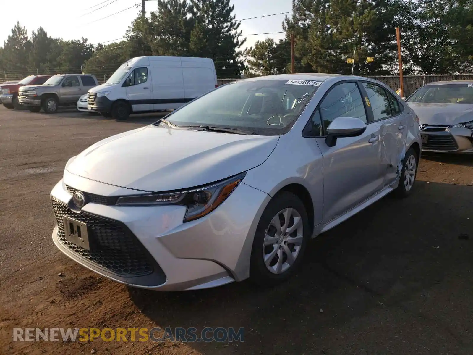 2 Photograph of a damaged car 5YFEPRAE2LP078306 TOYOTA COROLLA 2020