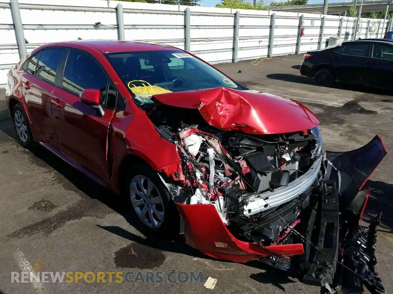 1 Photograph of a damaged car 5YFEPRAE2LP080024 TOYOTA COROLLA 2020