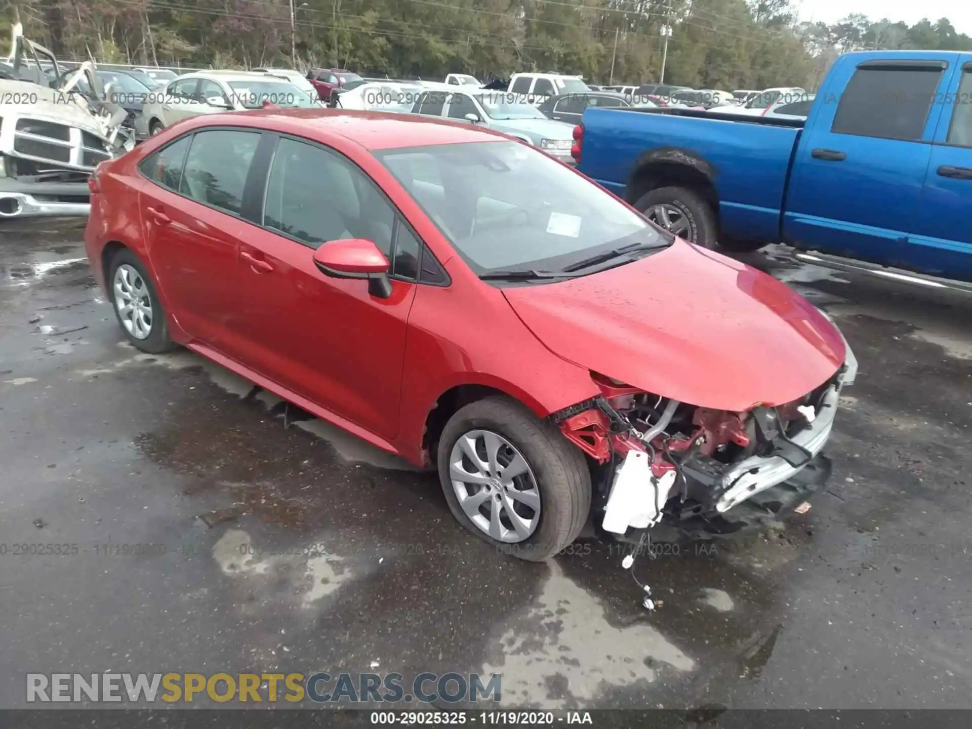1 Photograph of a damaged car 5YFEPRAE2LP080265 TOYOTA COROLLA 2020