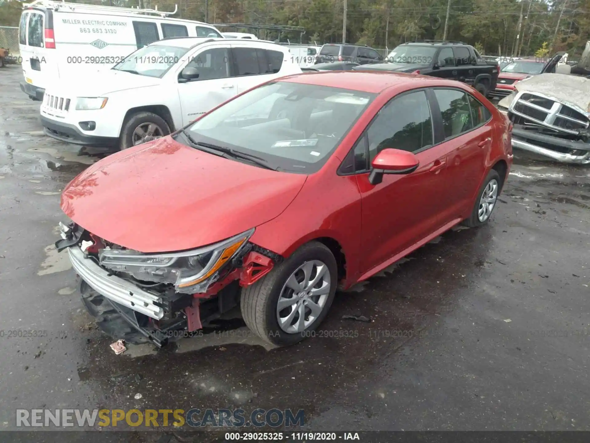 2 Photograph of a damaged car 5YFEPRAE2LP080265 TOYOTA COROLLA 2020