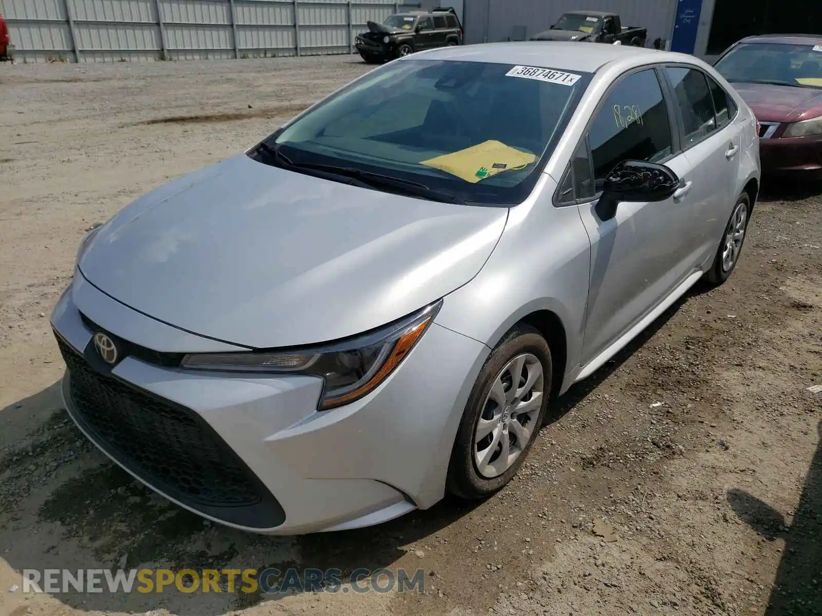 2 Photograph of a damaged car 5YFEPRAE2LP082906 TOYOTA COROLLA 2020