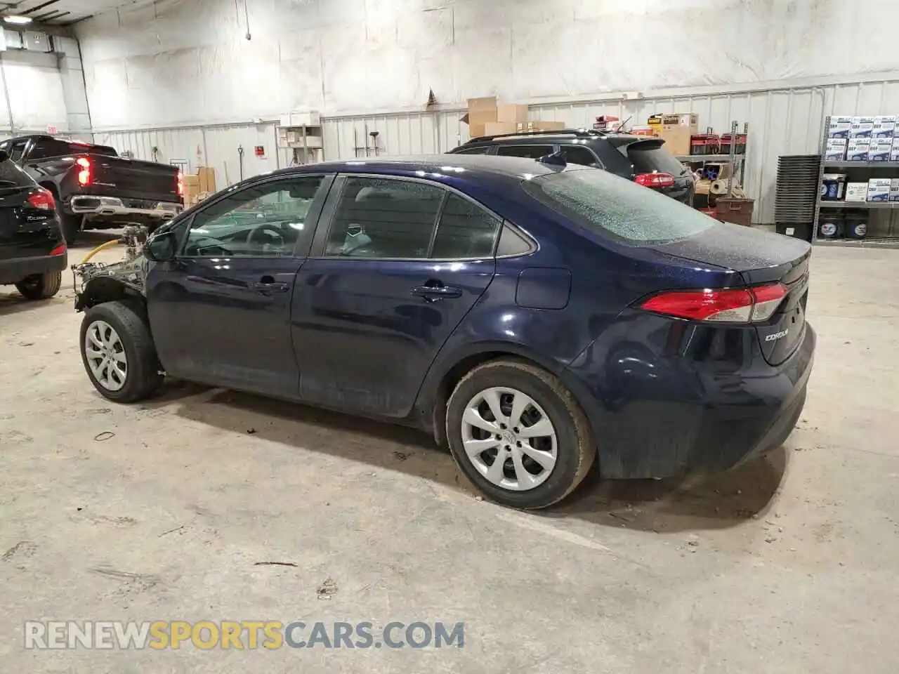 2 fotografías del automóvil dañado 5YFEPRAE2LP085398 TOYOTA COROLLA 2020