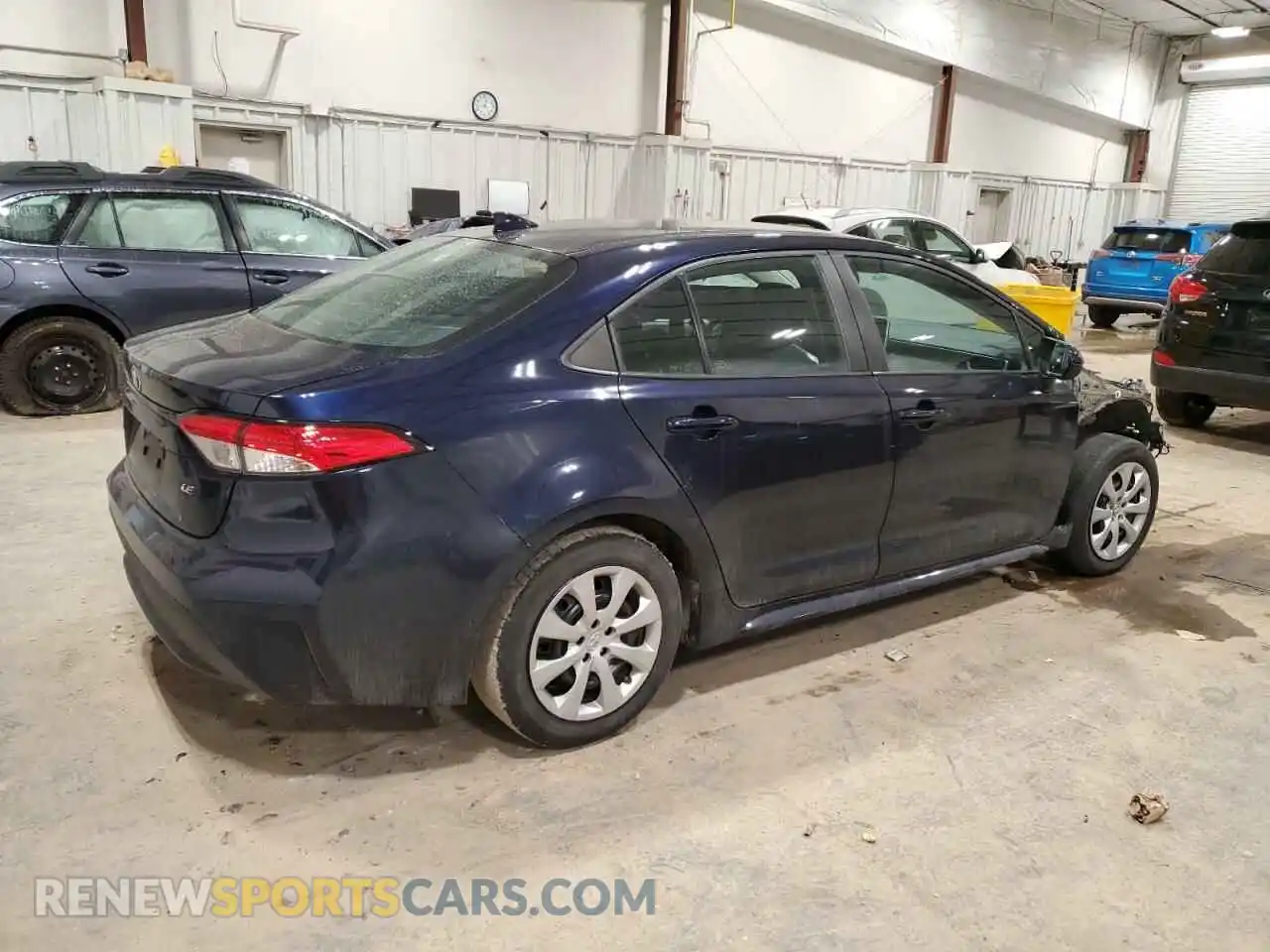 3 fotografías del automóvil dañado 5YFEPRAE2LP085398 TOYOTA COROLLA 2020