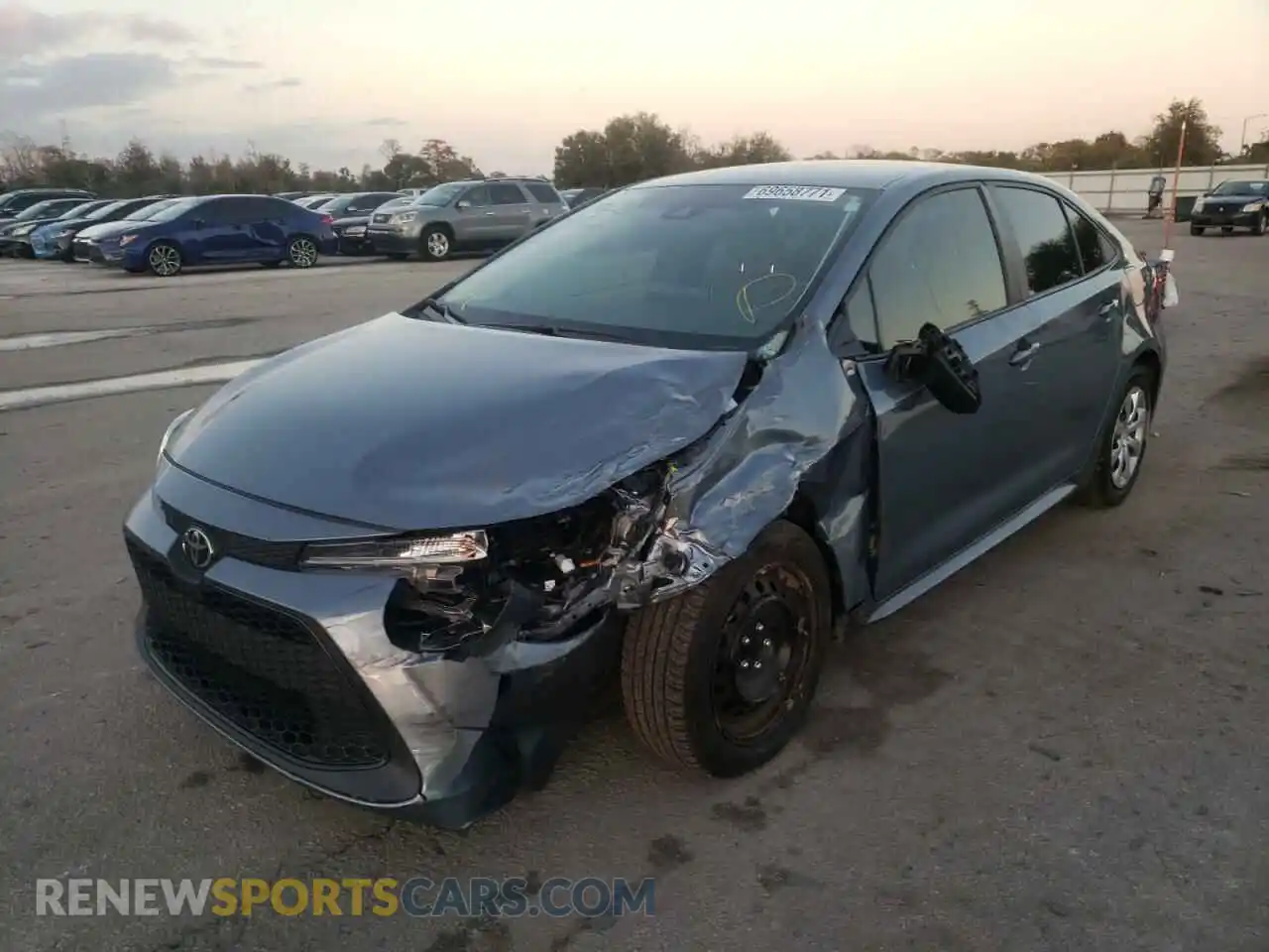 2 Photograph of a damaged car 5YFEPRAE2LP086731 TOYOTA COROLLA 2020