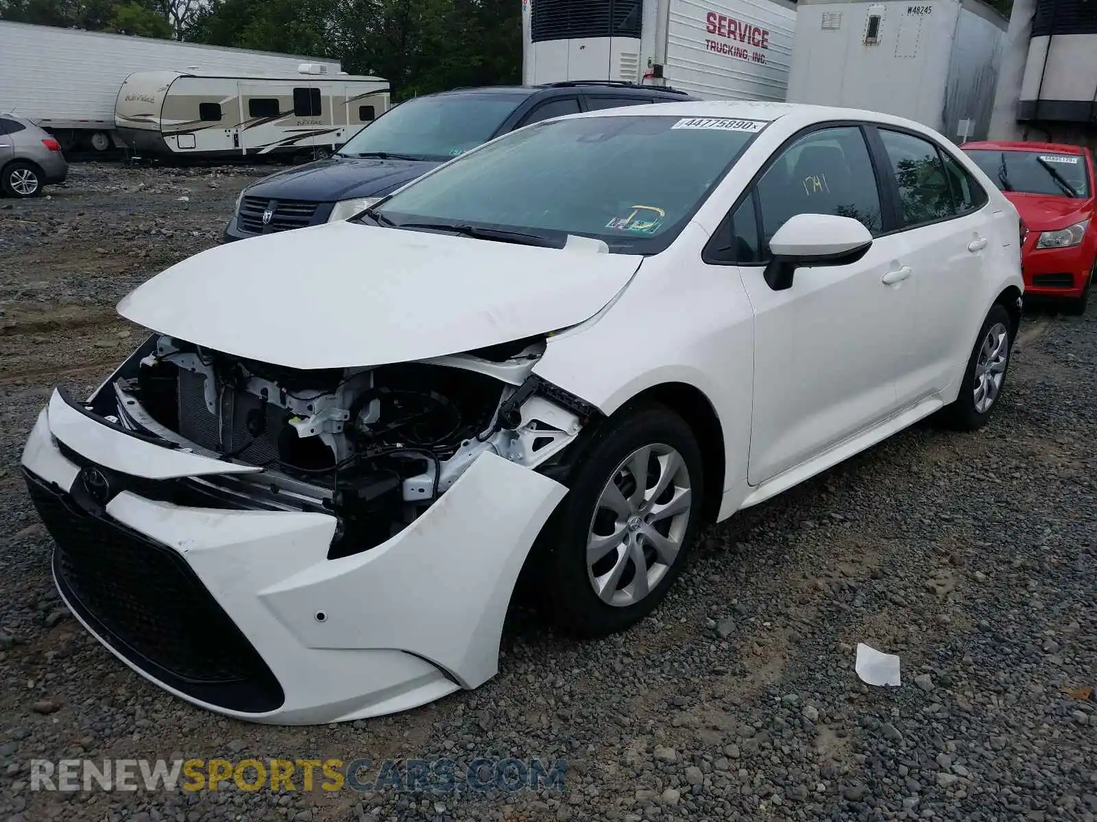 2 Photograph of a damaged car 5YFEPRAE2LP088320 TOYOTA COROLLA 2020