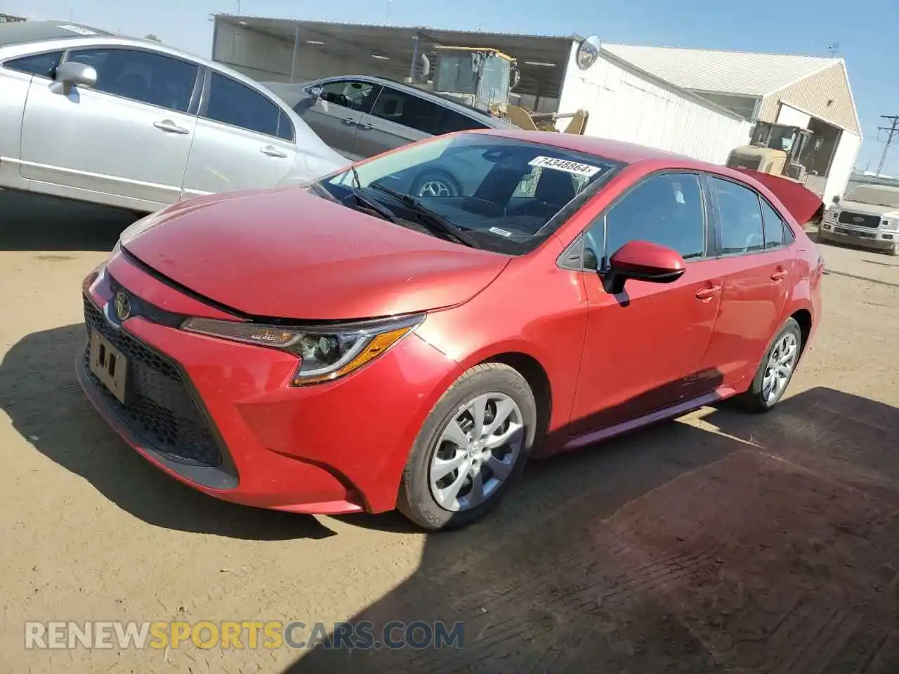 1 Photograph of a damaged car 5YFEPRAE2LP088785 TOYOTA COROLLA 2020