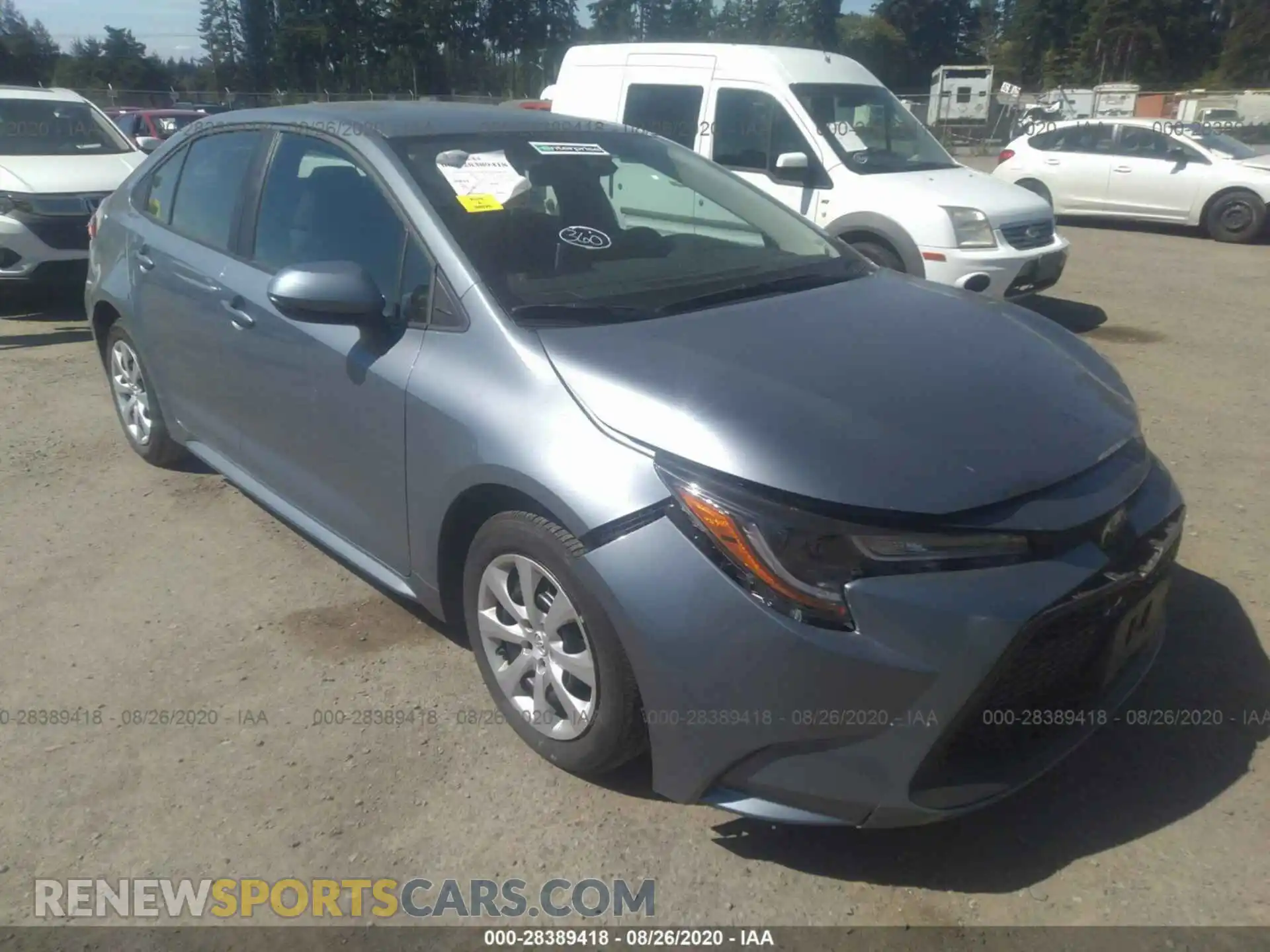 1 Photograph of a damaged car 5YFEPRAE2LP094036 TOYOTA COROLLA 2020