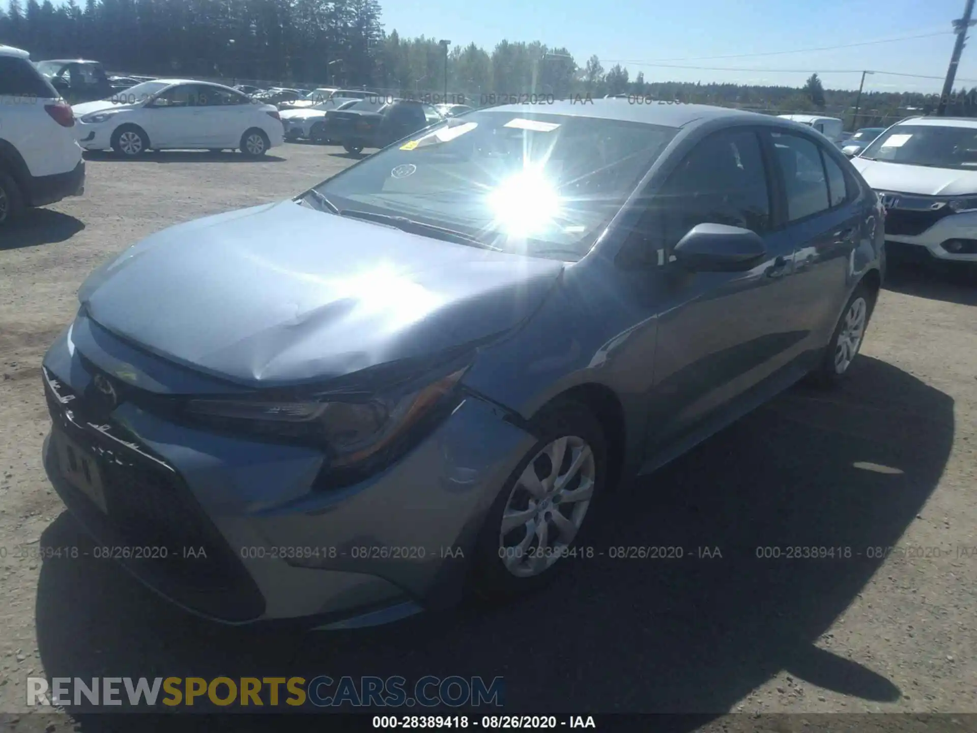 2 Photograph of a damaged car 5YFEPRAE2LP094036 TOYOTA COROLLA 2020