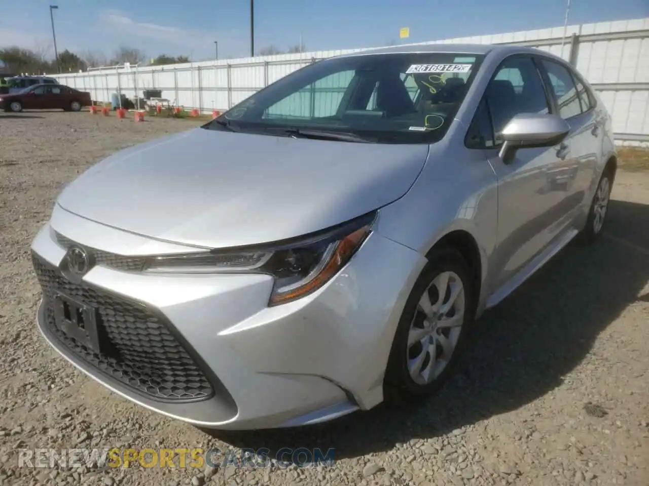 2 Photograph of a damaged car 5YFEPRAE2LP096773 TOYOTA COROLLA 2020