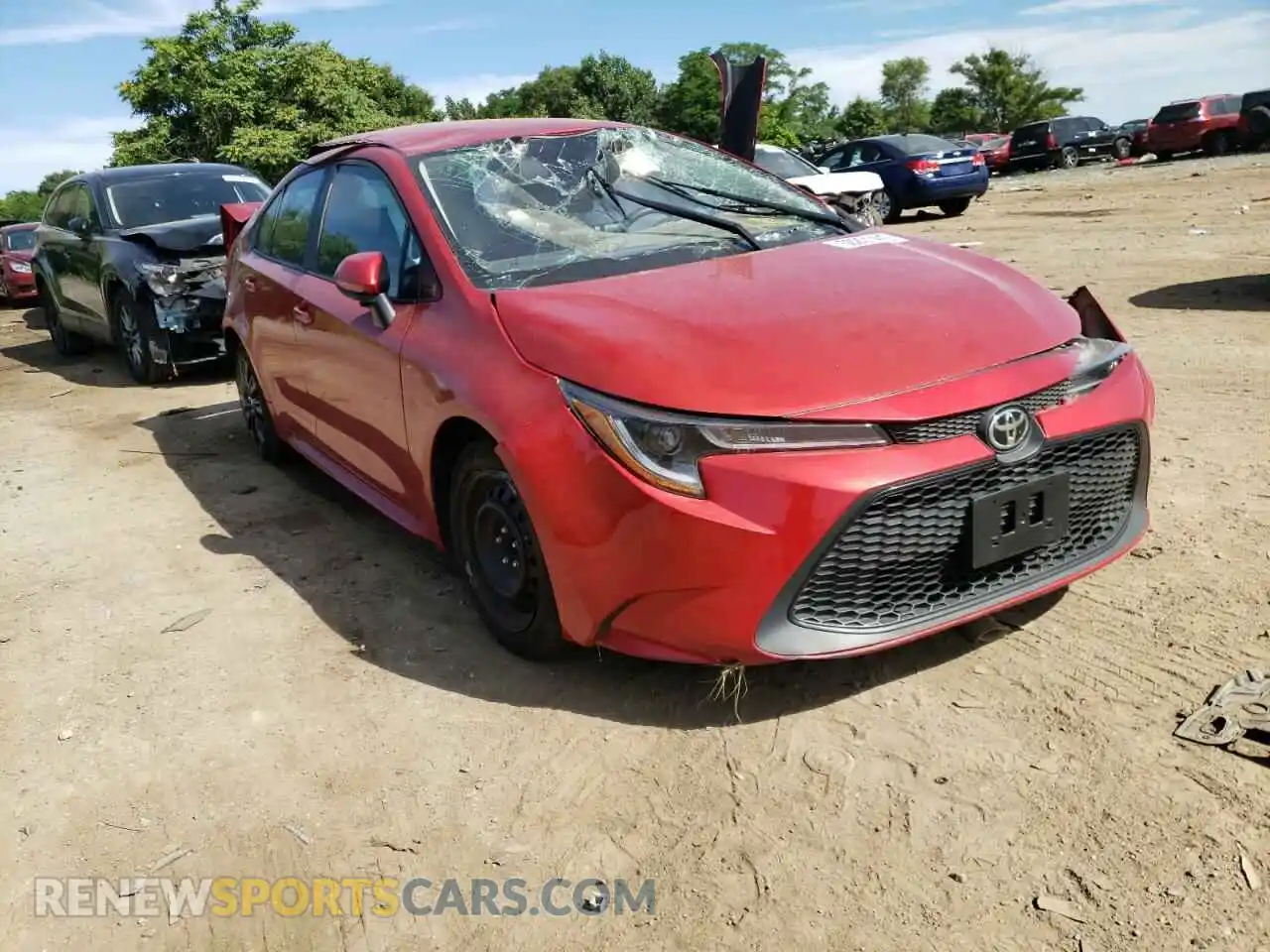 1 Photograph of a damaged car 5YFEPRAE2LP097096 TOYOTA COROLLA 2020