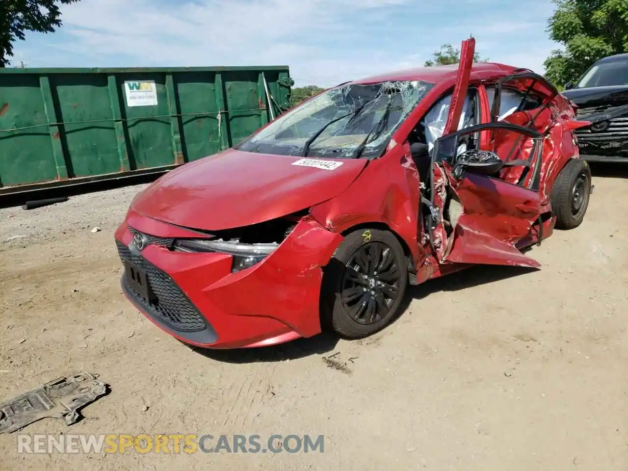 2 Photograph of a damaged car 5YFEPRAE2LP097096 TOYOTA COROLLA 2020