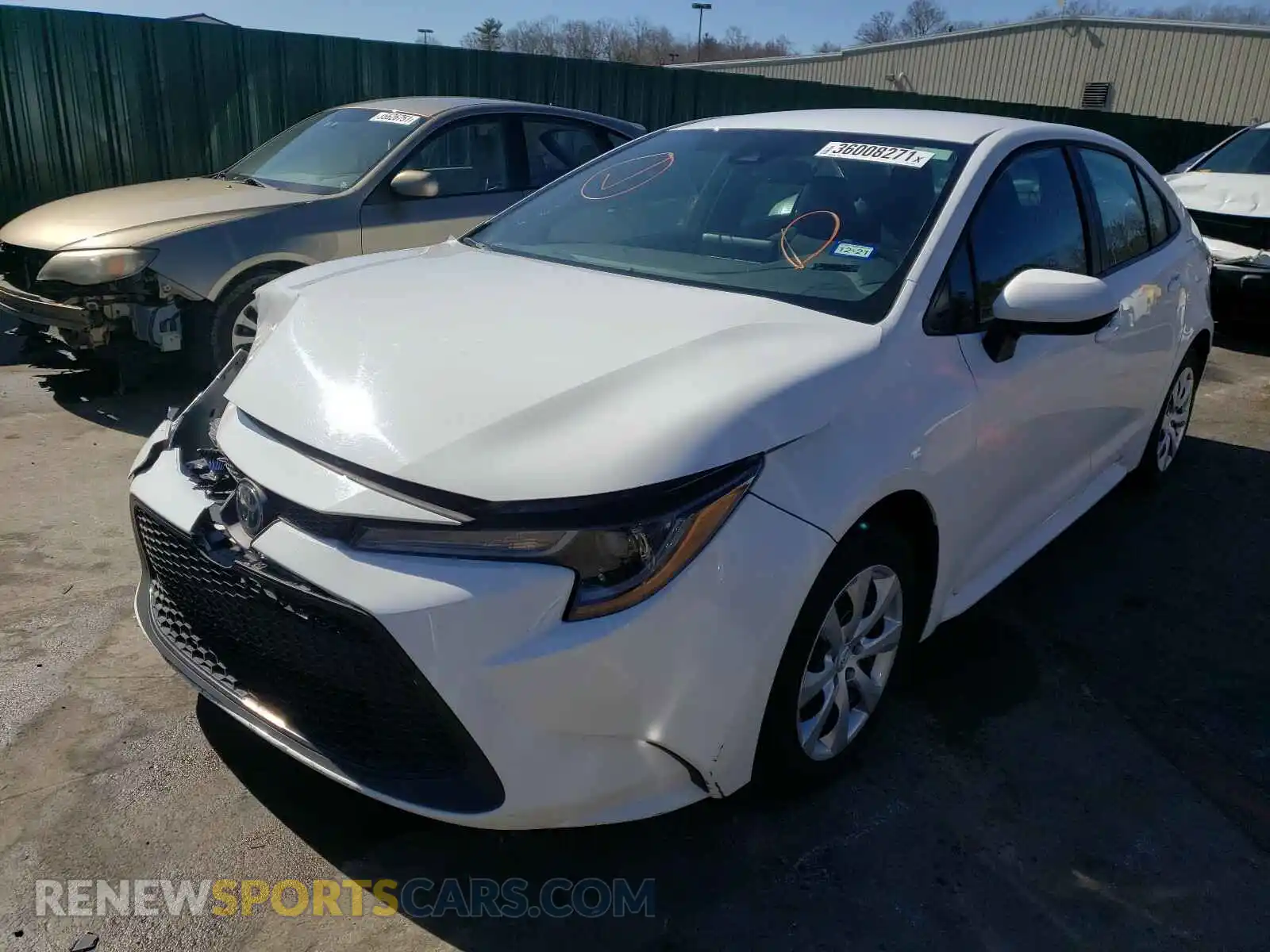 2 Photograph of a damaged car 5YFEPRAE2LP098958 TOYOTA COROLLA 2020
