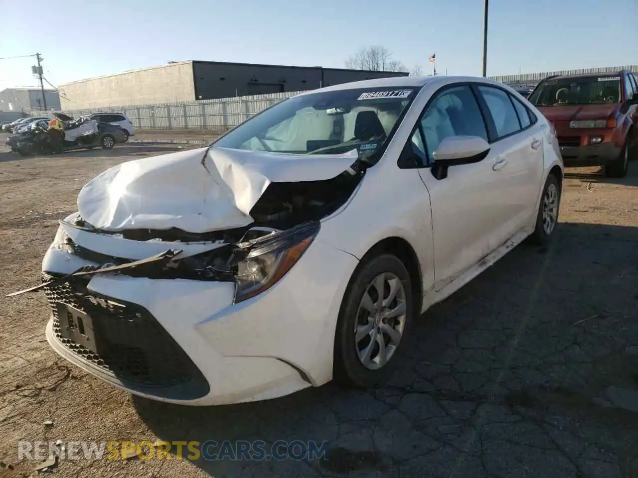 2 Photograph of a damaged car 5YFEPRAE2LP103608 TOYOTA COROLLA 2020