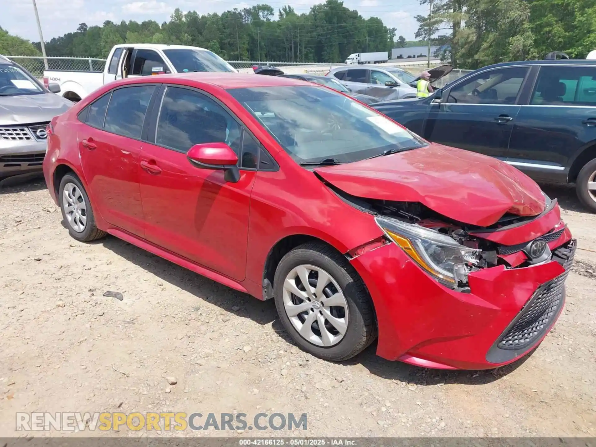 1 Photograph of a damaged car 5YFEPRAE2LP105200 TOYOTA COROLLA 2020
