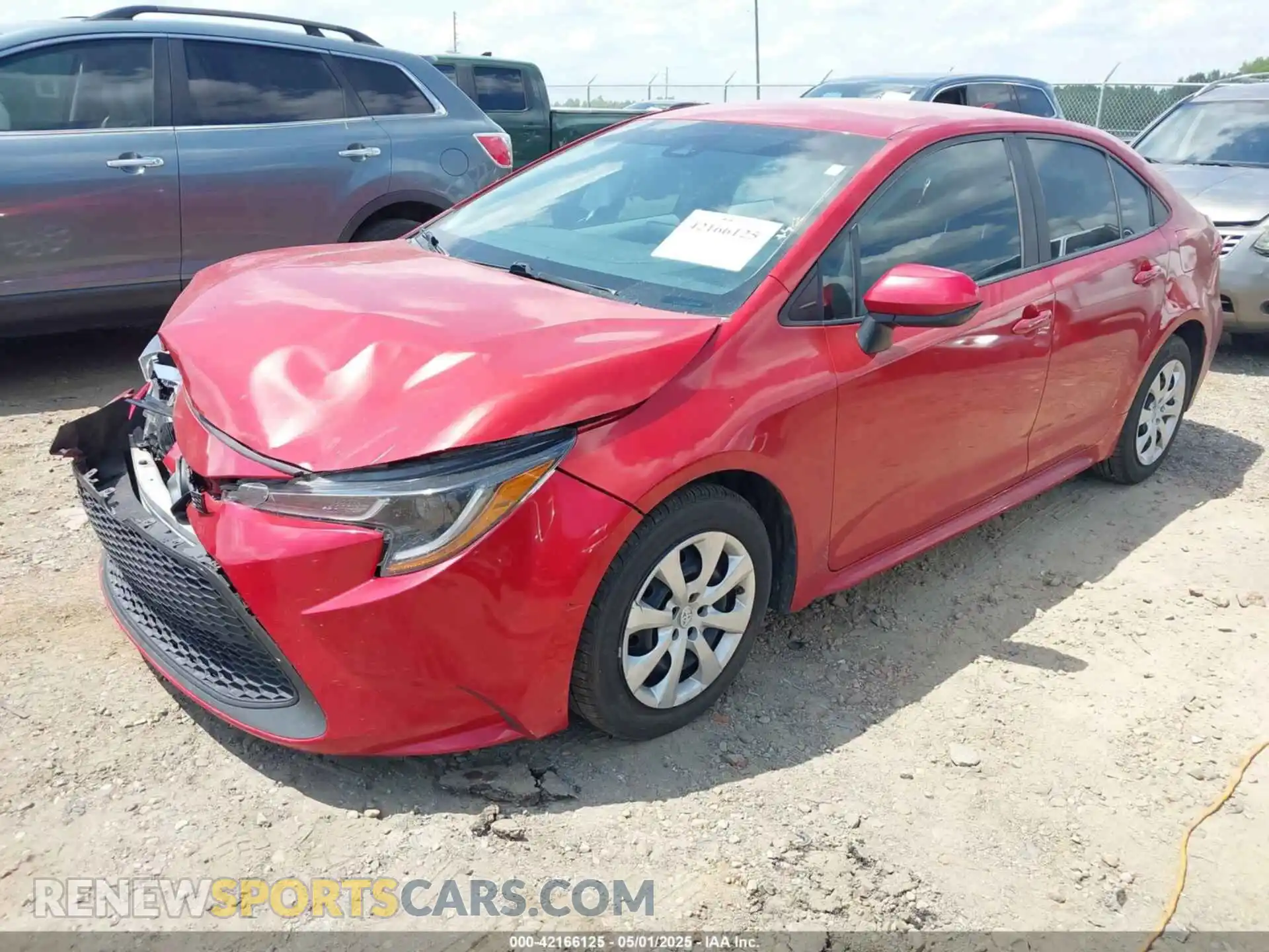 2 Photograph of a damaged car 5YFEPRAE2LP105200 TOYOTA COROLLA 2020