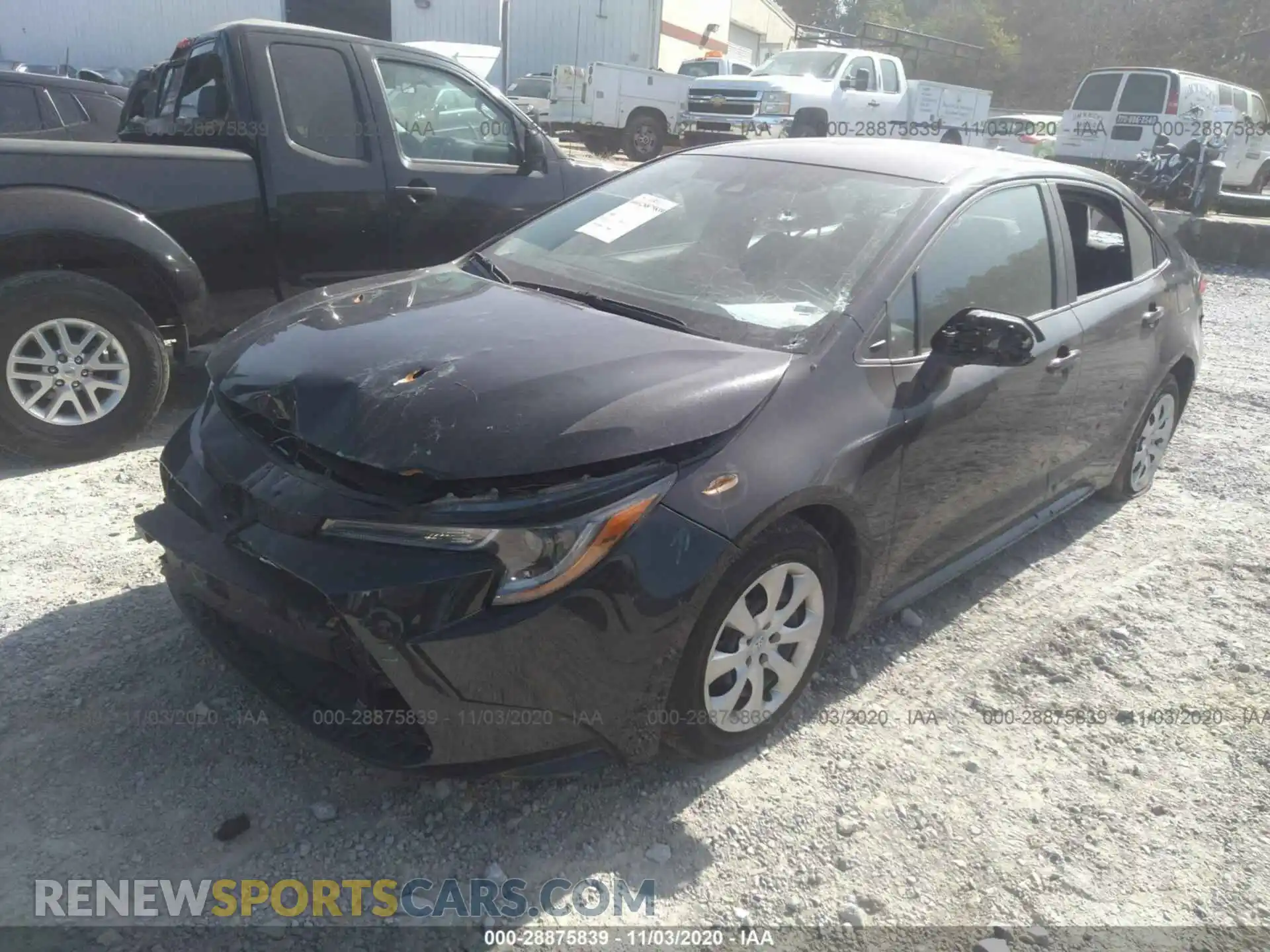 2 Photograph of a damaged car 5YFEPRAE2LP109392 TOYOTA COROLLA 2020