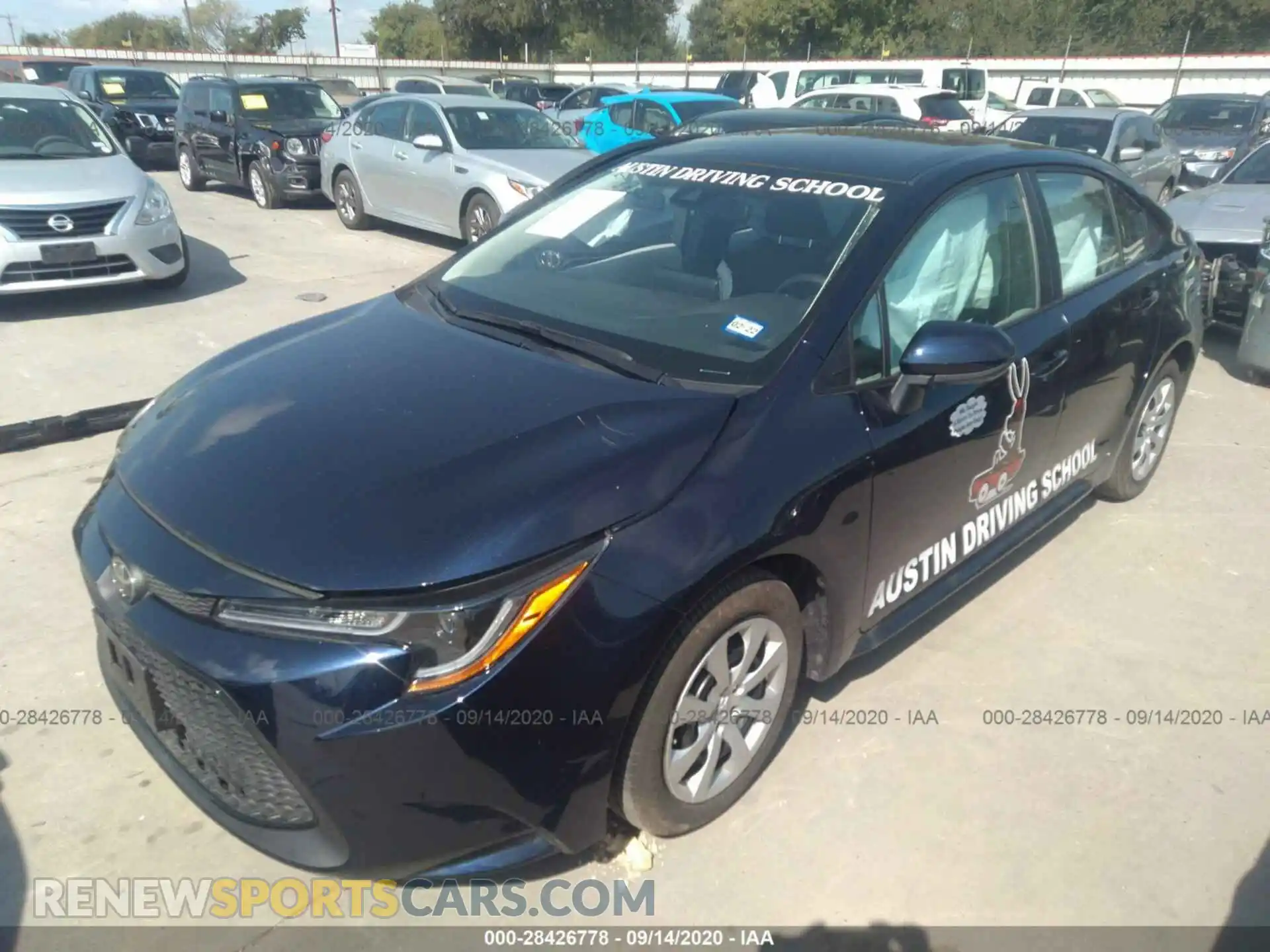 2 Photograph of a damaged car 5YFEPRAE2LP110364 TOYOTA COROLLA 2020