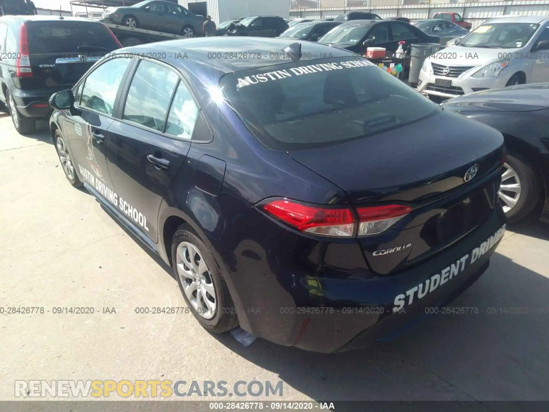 3 Photograph of a damaged car 5YFEPRAE2LP110364 TOYOTA COROLLA 2020