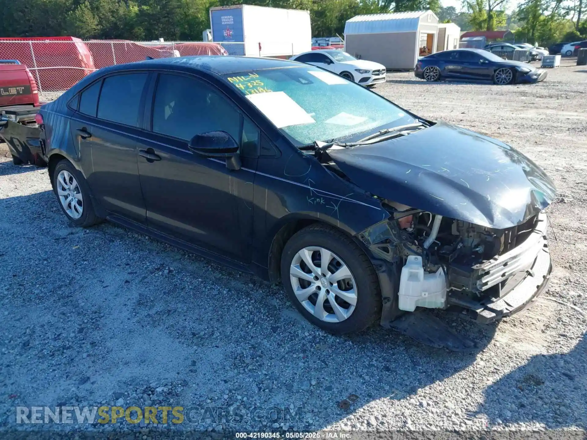 1 Photograph of a damaged car 5YFEPRAE2LP110526 TOYOTA COROLLA 2020