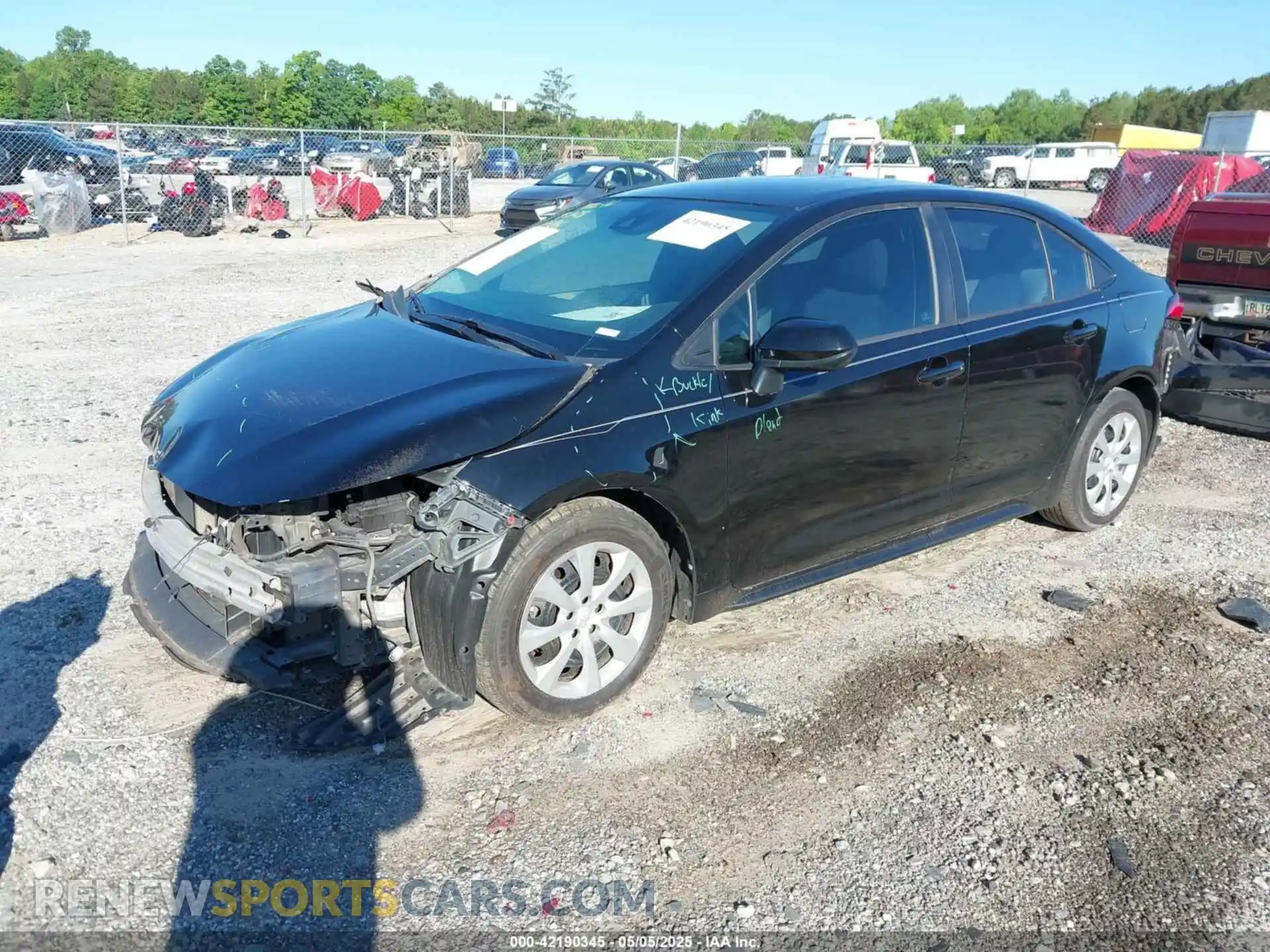 2 Photograph of a damaged car 5YFEPRAE2LP110526 TOYOTA COROLLA 2020