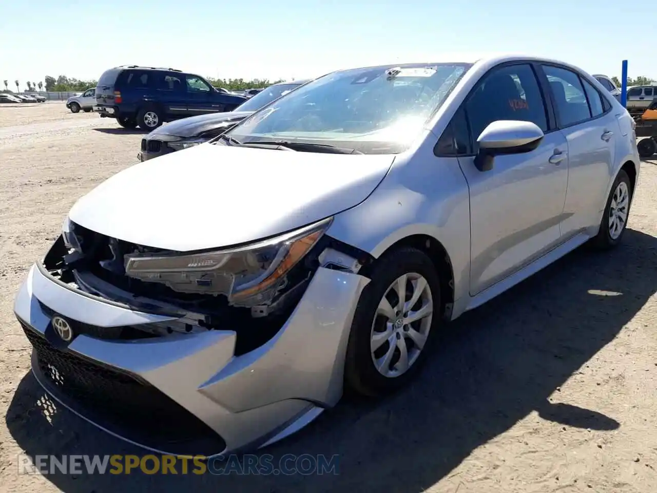 2 Photograph of a damaged car 5YFEPRAE2LP117198 TOYOTA COROLLA 2020