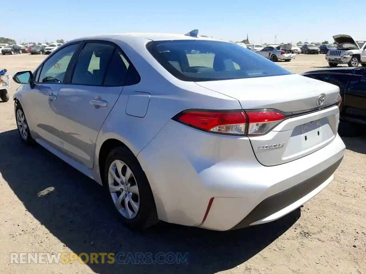 3 Photograph of a damaged car 5YFEPRAE2LP117198 TOYOTA COROLLA 2020