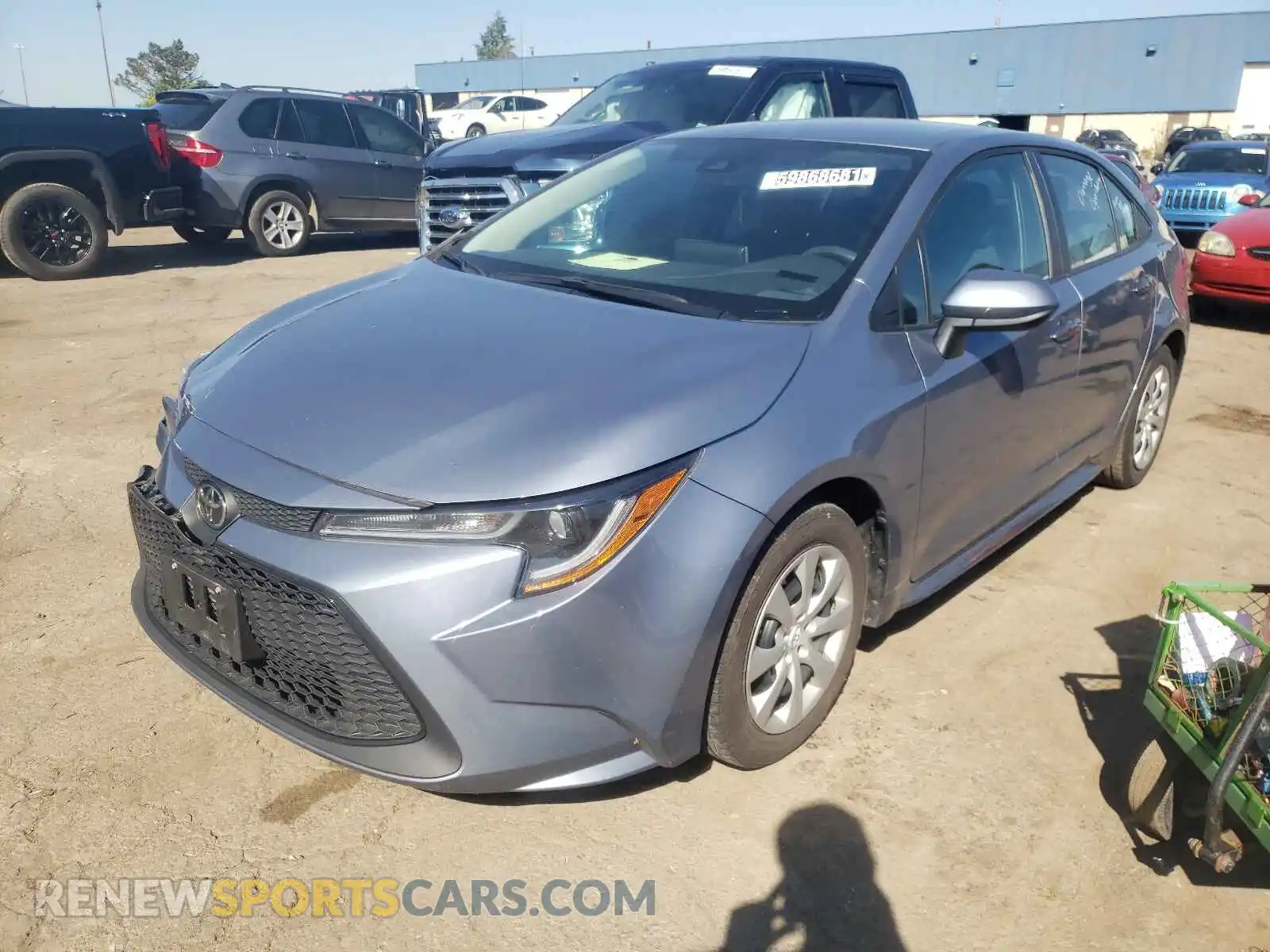 2 Photograph of a damaged car 5YFEPRAE2LP118366 TOYOTA COROLLA 2020