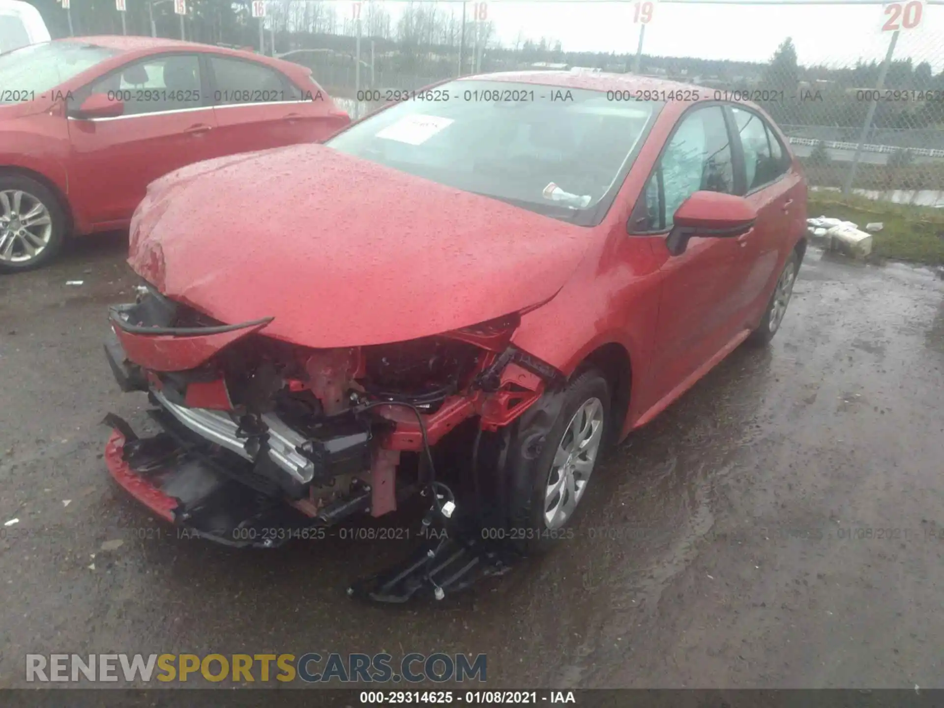 2 Photograph of a damaged car 5YFEPRAE2LP118660 TOYOTA COROLLA 2020