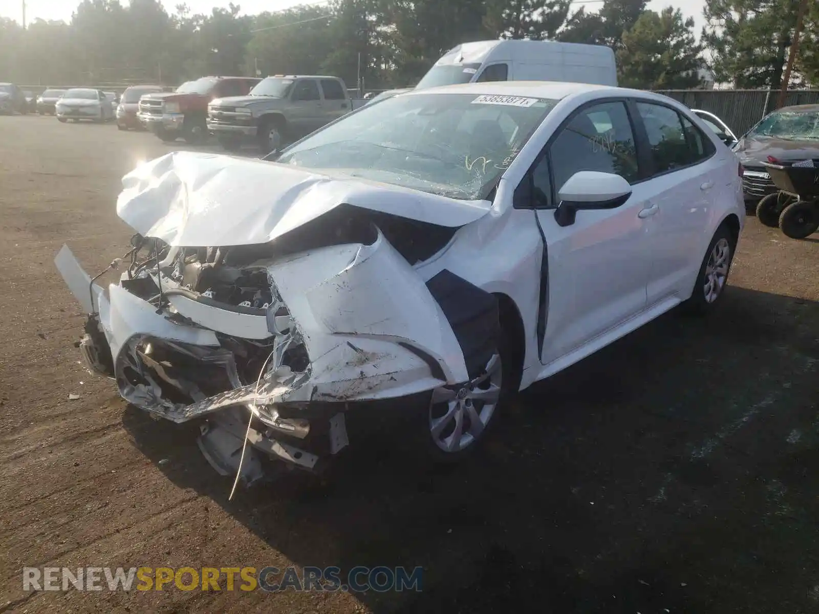 2 Photograph of a damaged car 5YFEPRAE2LP119002 TOYOTA COROLLA 2020