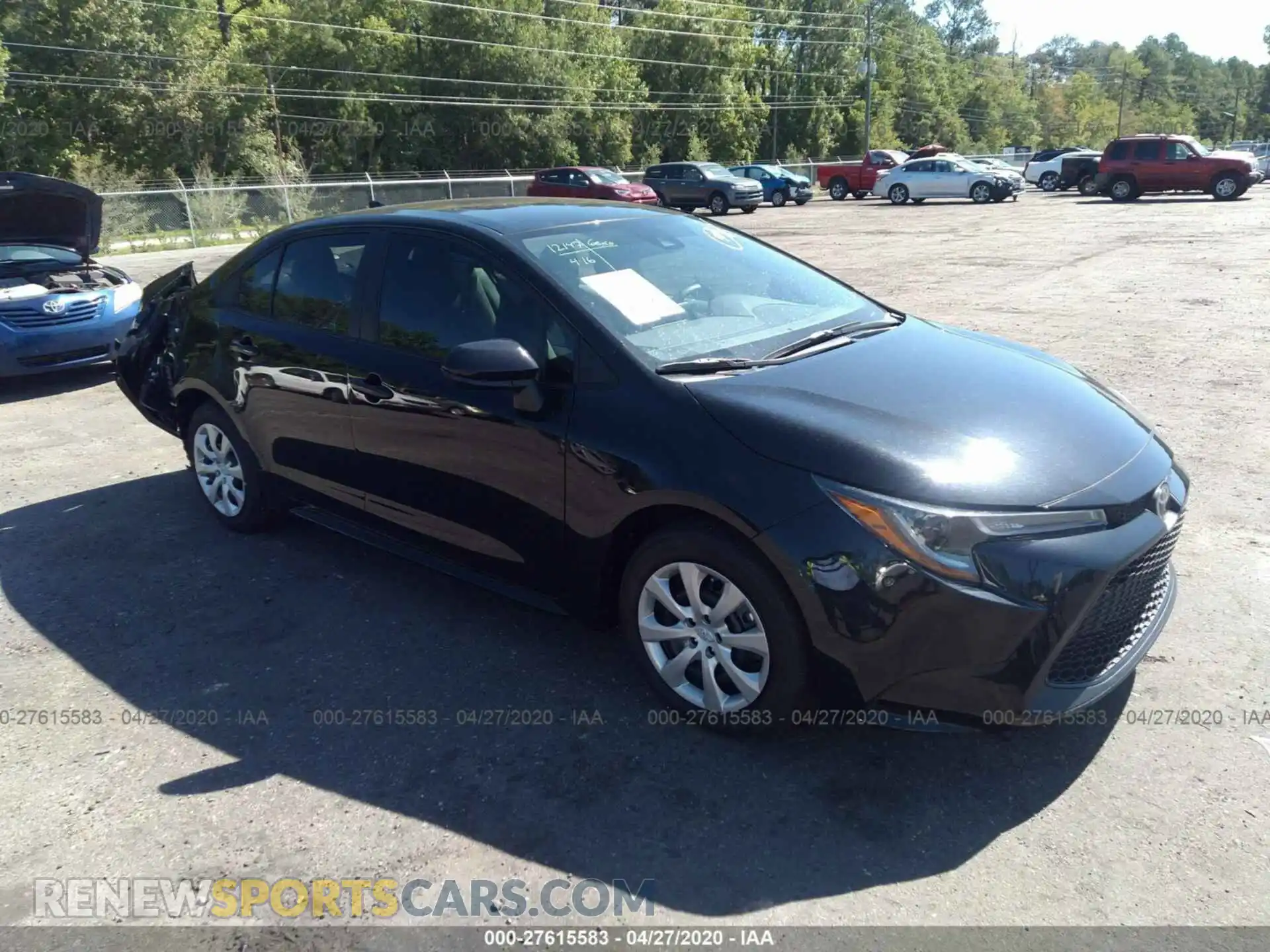 1 Photograph of a damaged car 5YFEPRAE2LP122403 TOYOTA COROLLA 2020